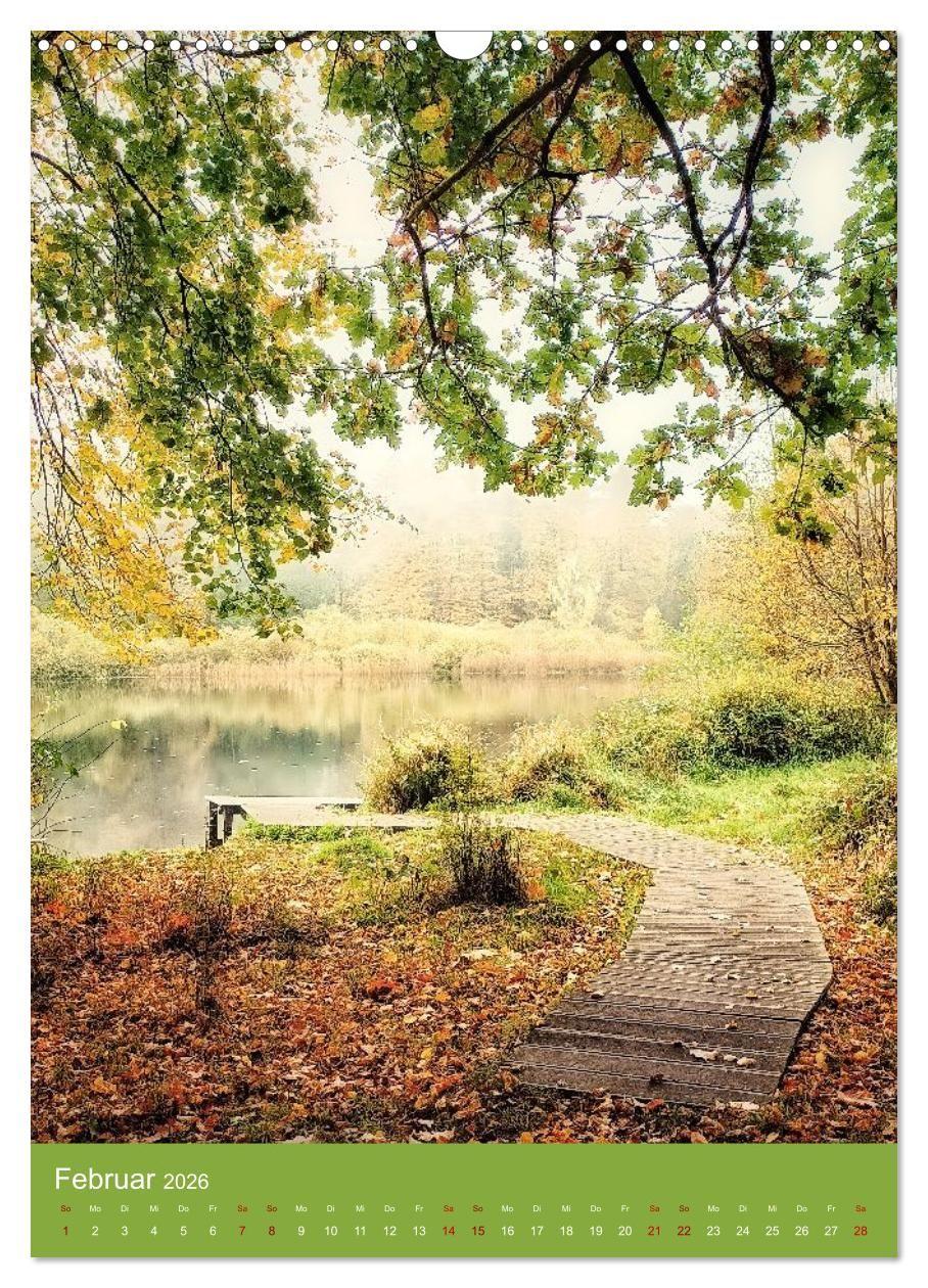 Beispielinhalt (Bild) echt. schön. hier. (Wandkalender 2026 DIN A3 hoch), CALVENDO Monatskalender