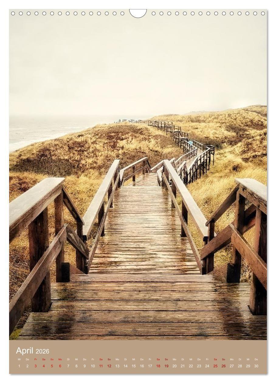 Beispielinhalt (Bild) echt. schön. hier. (Wandkalender 2026 DIN A3 hoch), CALVENDO Monatskalender