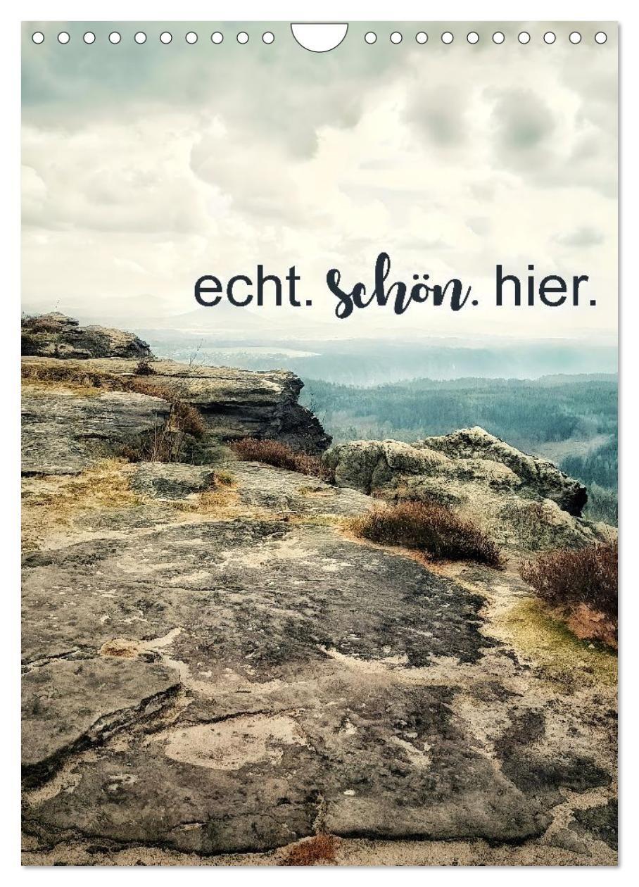 Vorderes Coverbild echt. schön. hier. (Wandkalender 2026 DIN A4 hoch), CALVENDO Monatskalender