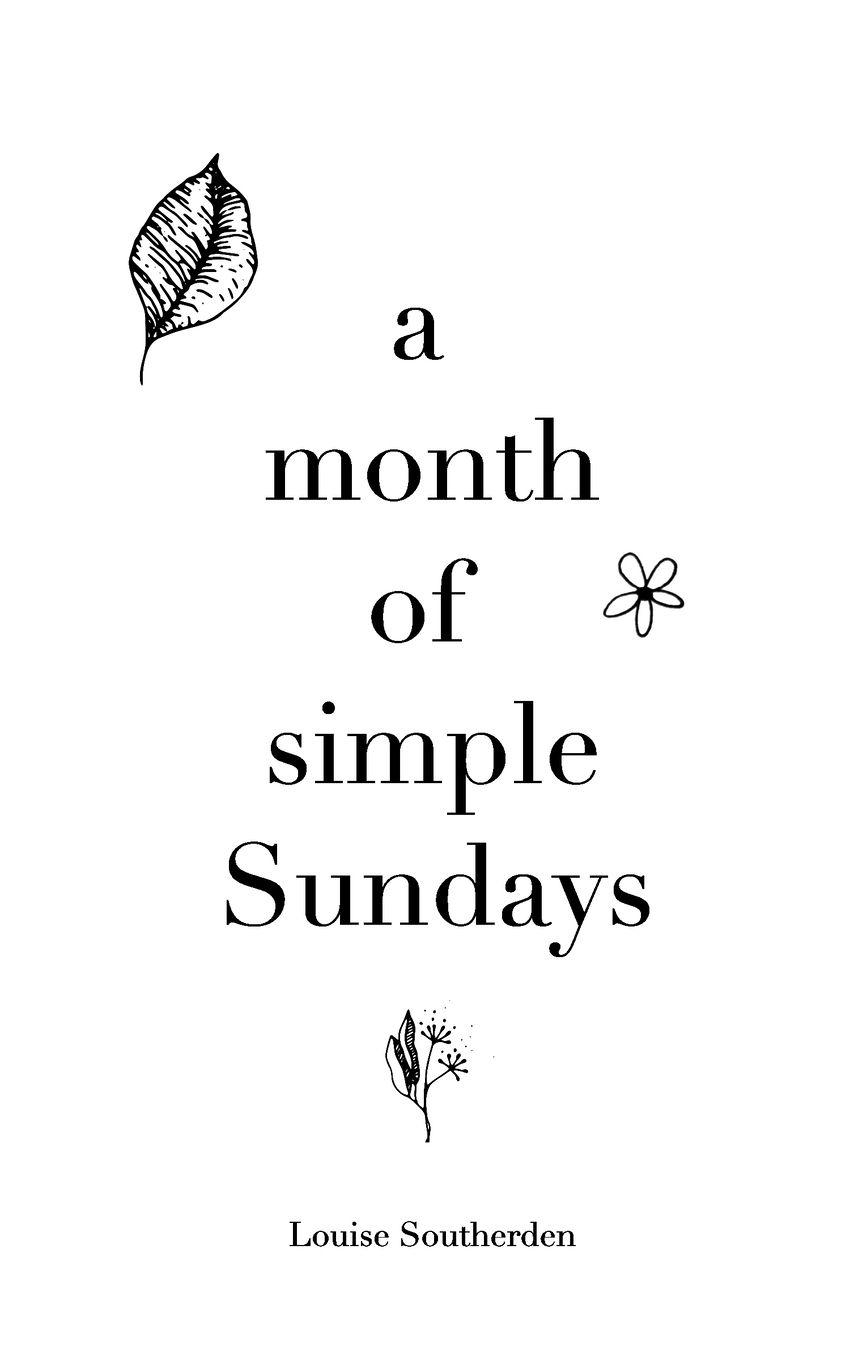 Vorderes Coverbild A month of simple Sundays