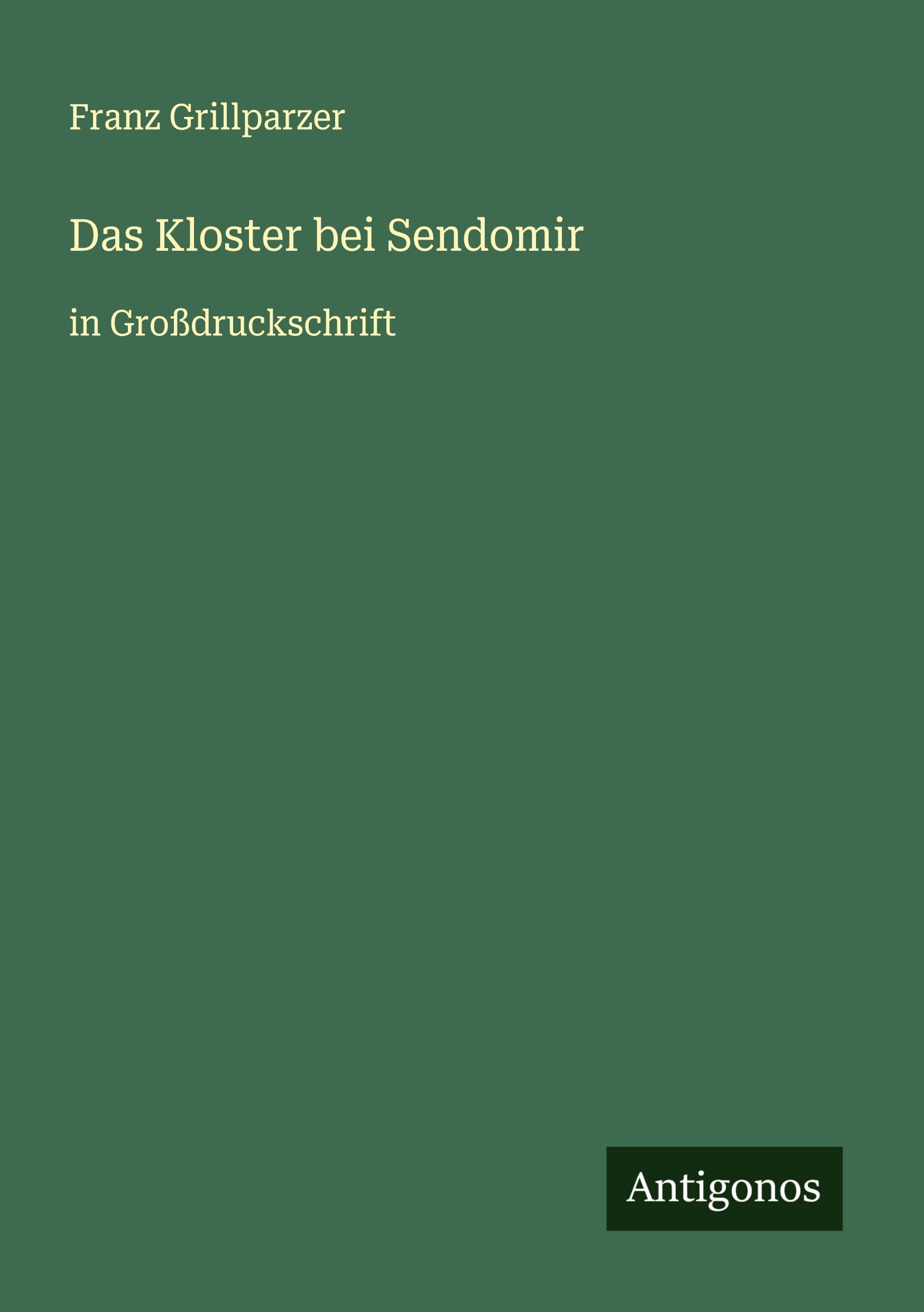 Vorderes Coverbild Das Kloster bei Sendomir