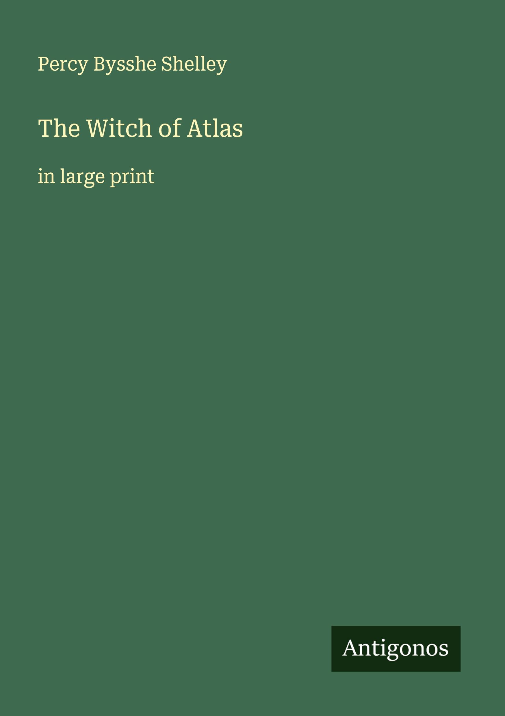 Vorderes Coverbild The Witch of Atlas