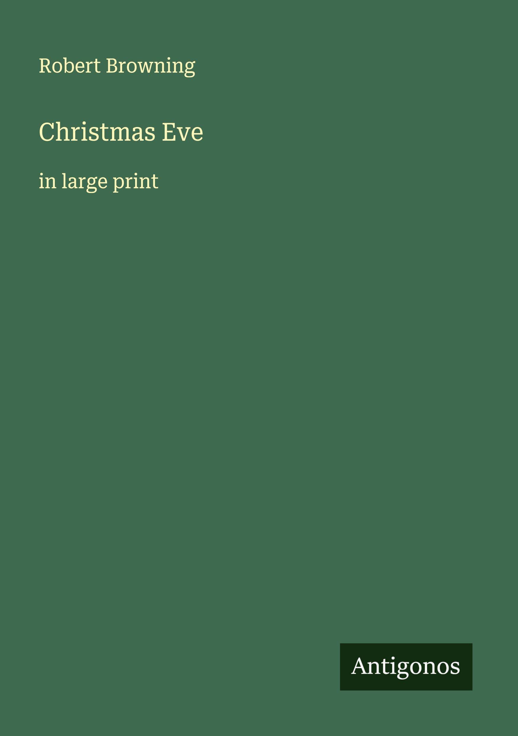 Vorderes Coverbild Christmas Eve
