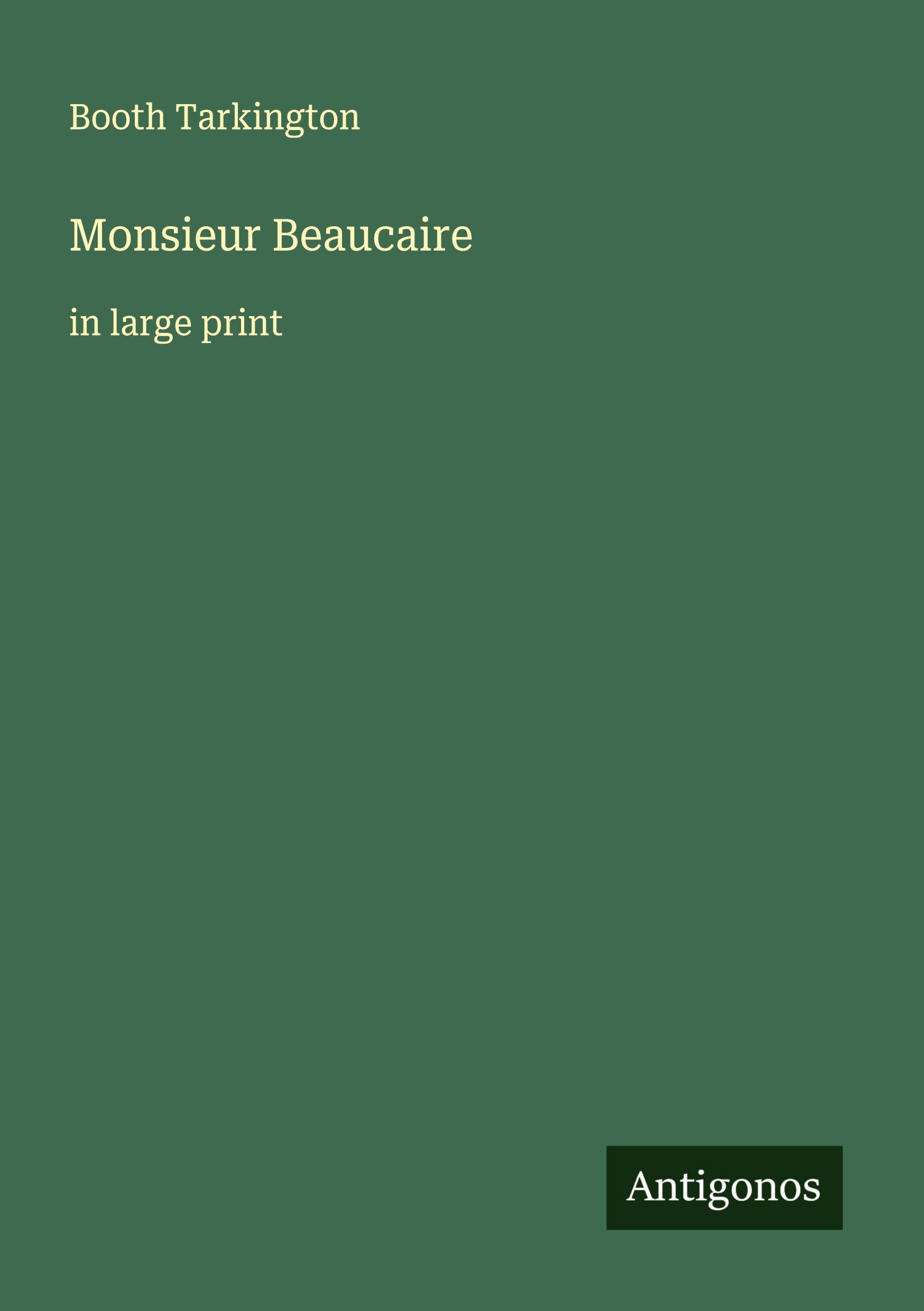 Vorderes Coverbild Monsieur Beaucaire