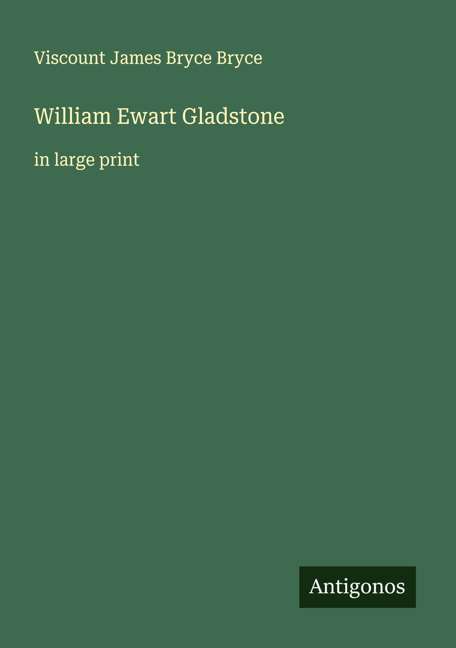 Vorderes Coverbild William Ewart Gladstone
