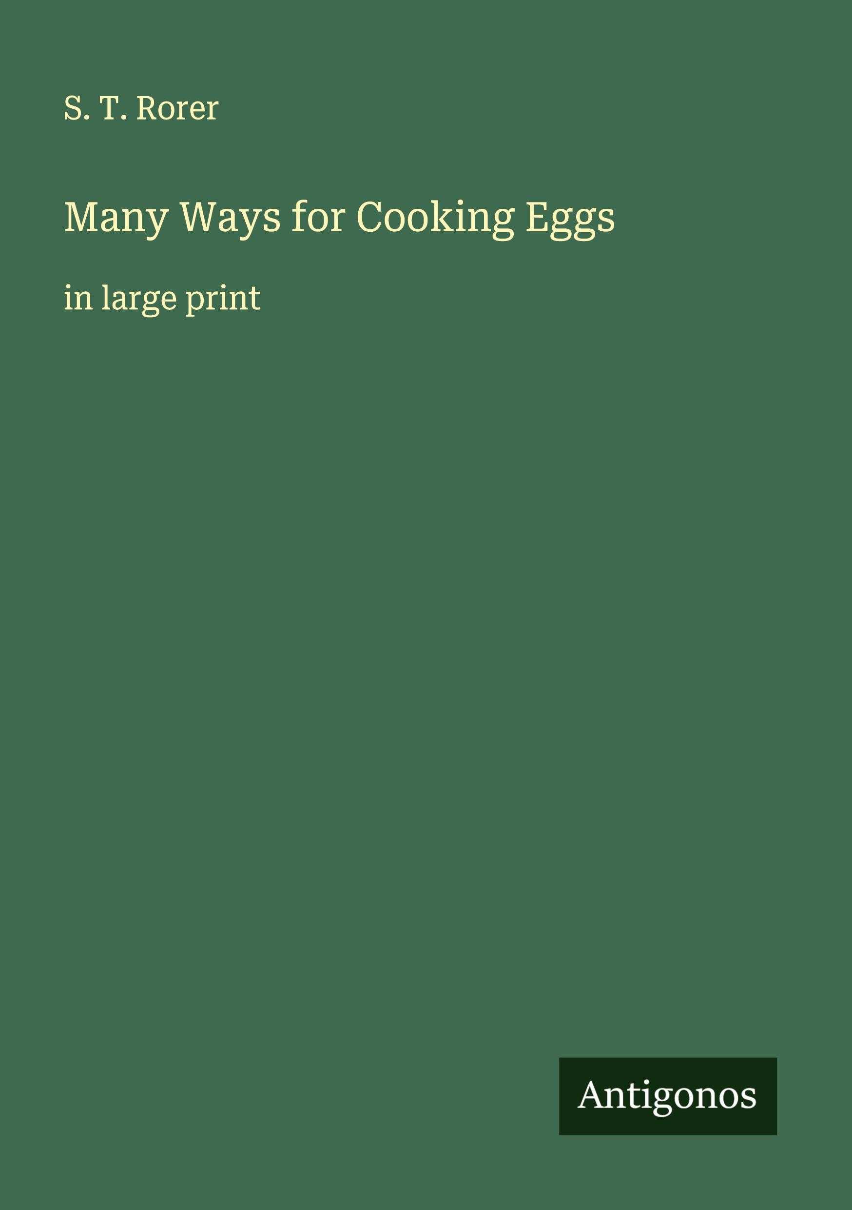 Vorderes Coverbild Many Ways for Cooking Eggs