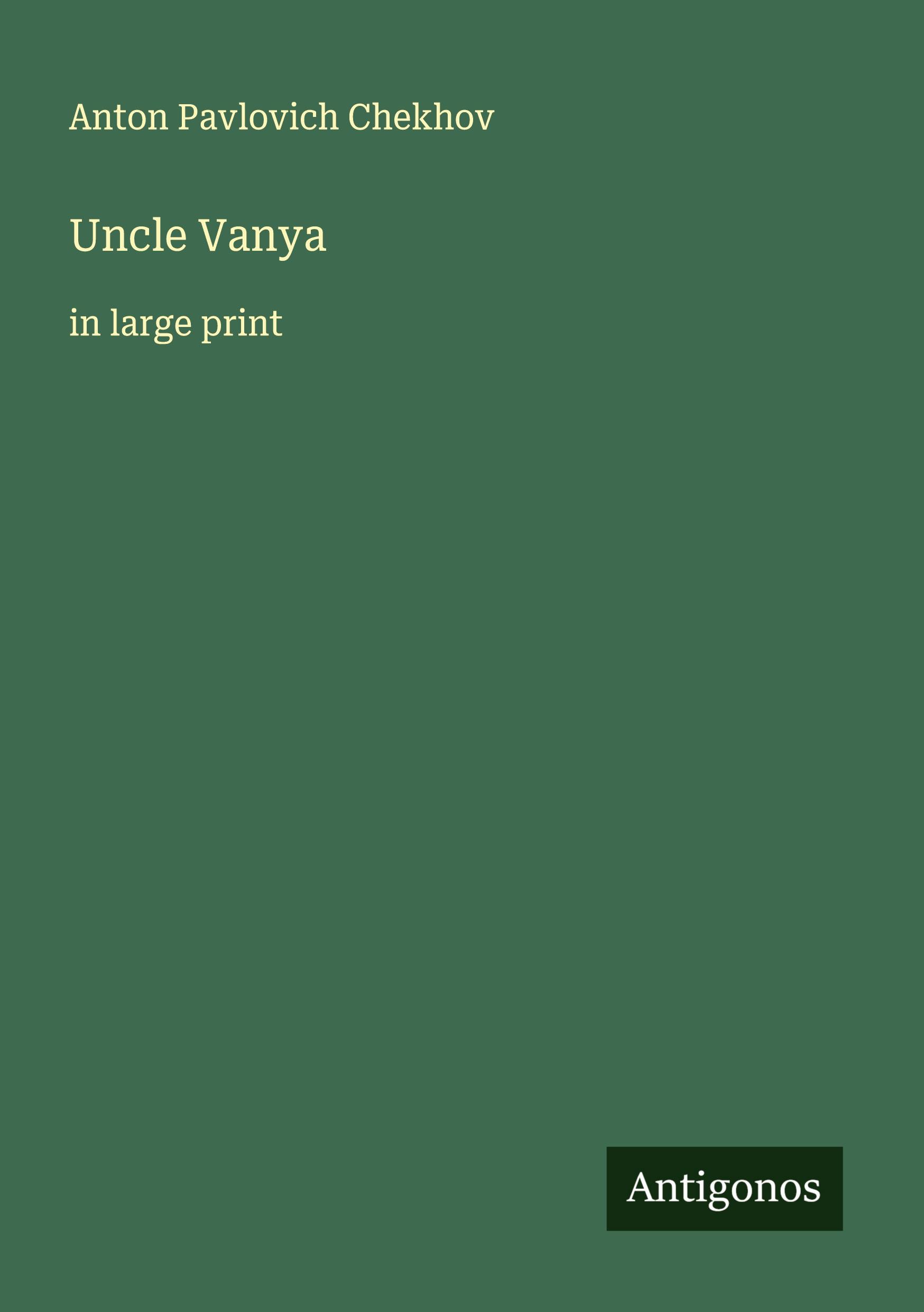 Vorderes Coverbild Uncle Vanya