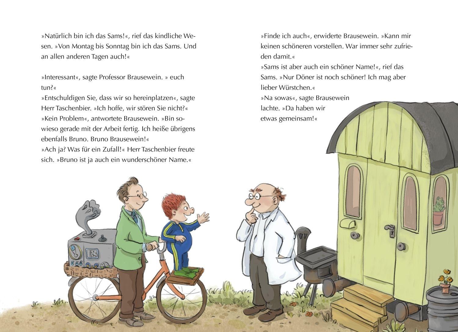 Beispielinhalt (Bild) Die Olchis und das Sams. Die kaputte Wunschmaschine