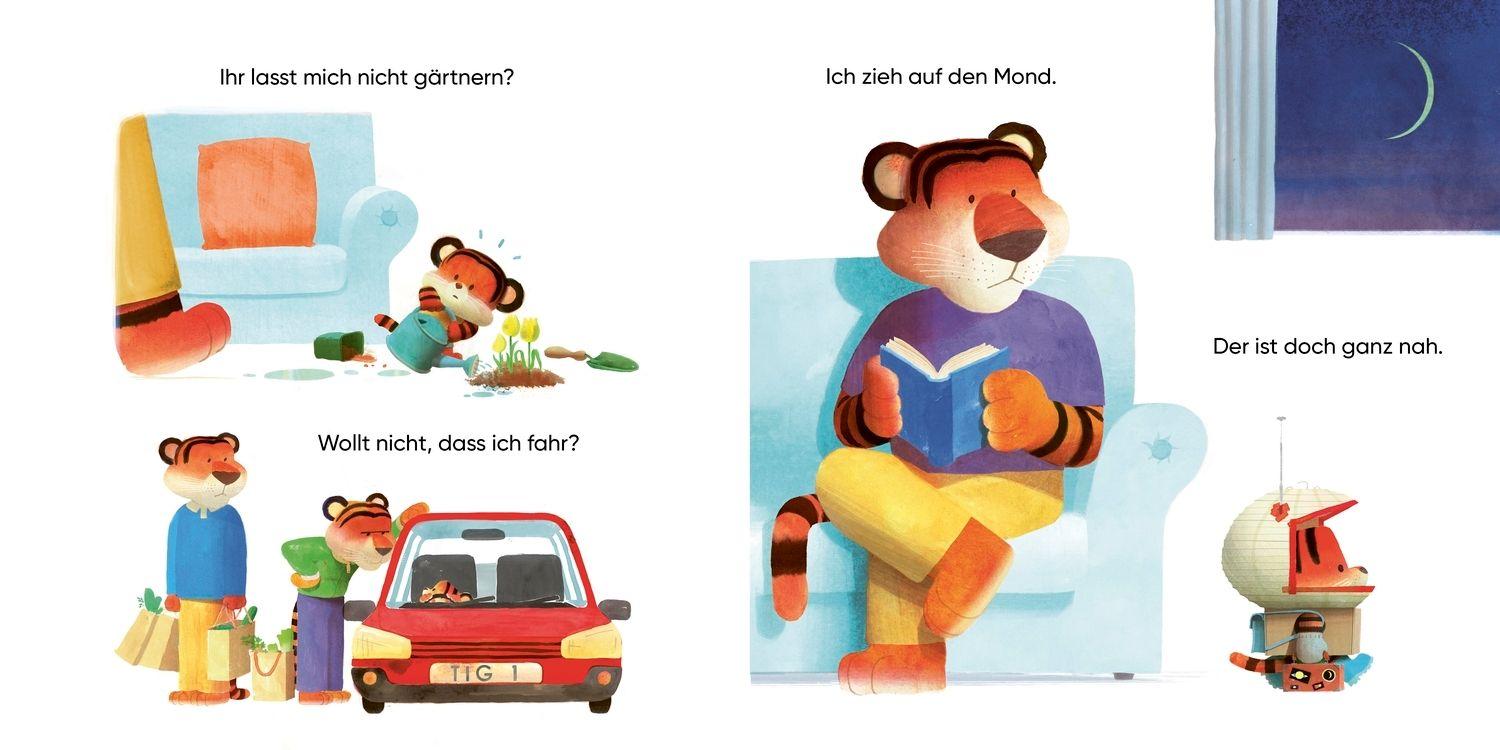 Beispielinhalt (Bild) Der kleine Tiger fragt. Warum denn nicht?