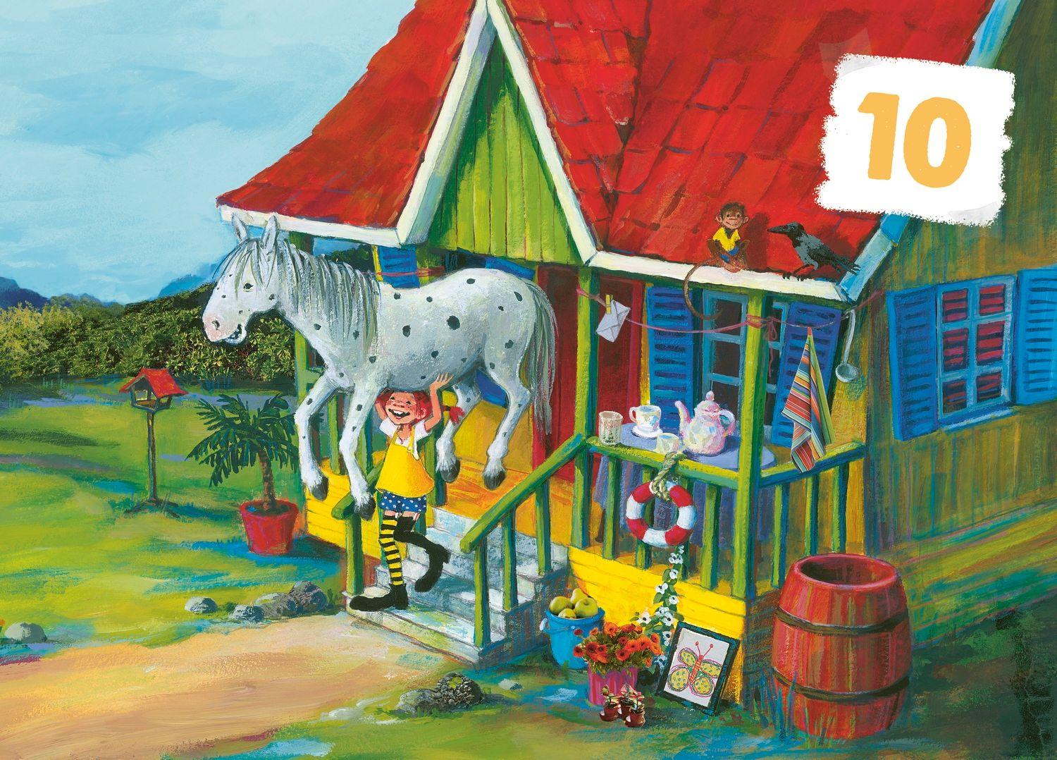 Beispielinhalt (Bild) Mein Schulstart. Countdown zur Einschulung mit Pippi Langstrumpf