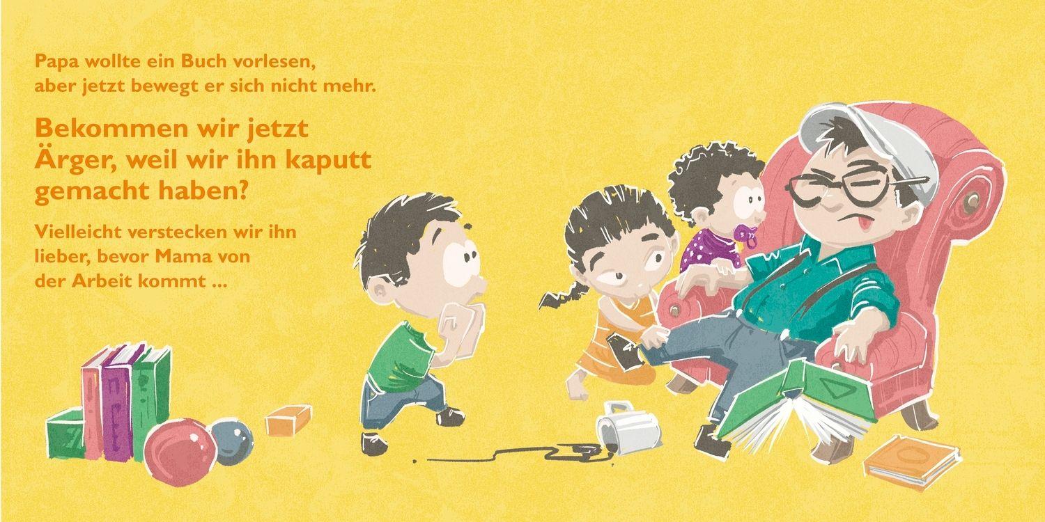 Beispielinhalt (Bild) Papa ist kaputt