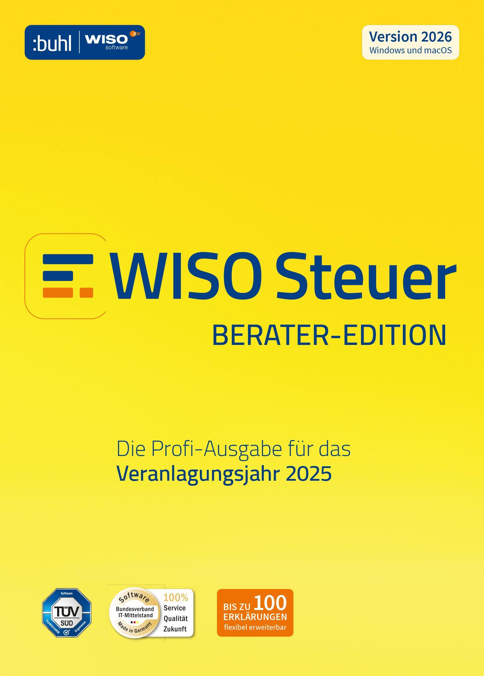 Vorderes Coverbild WISO Steuer 2026 Berater