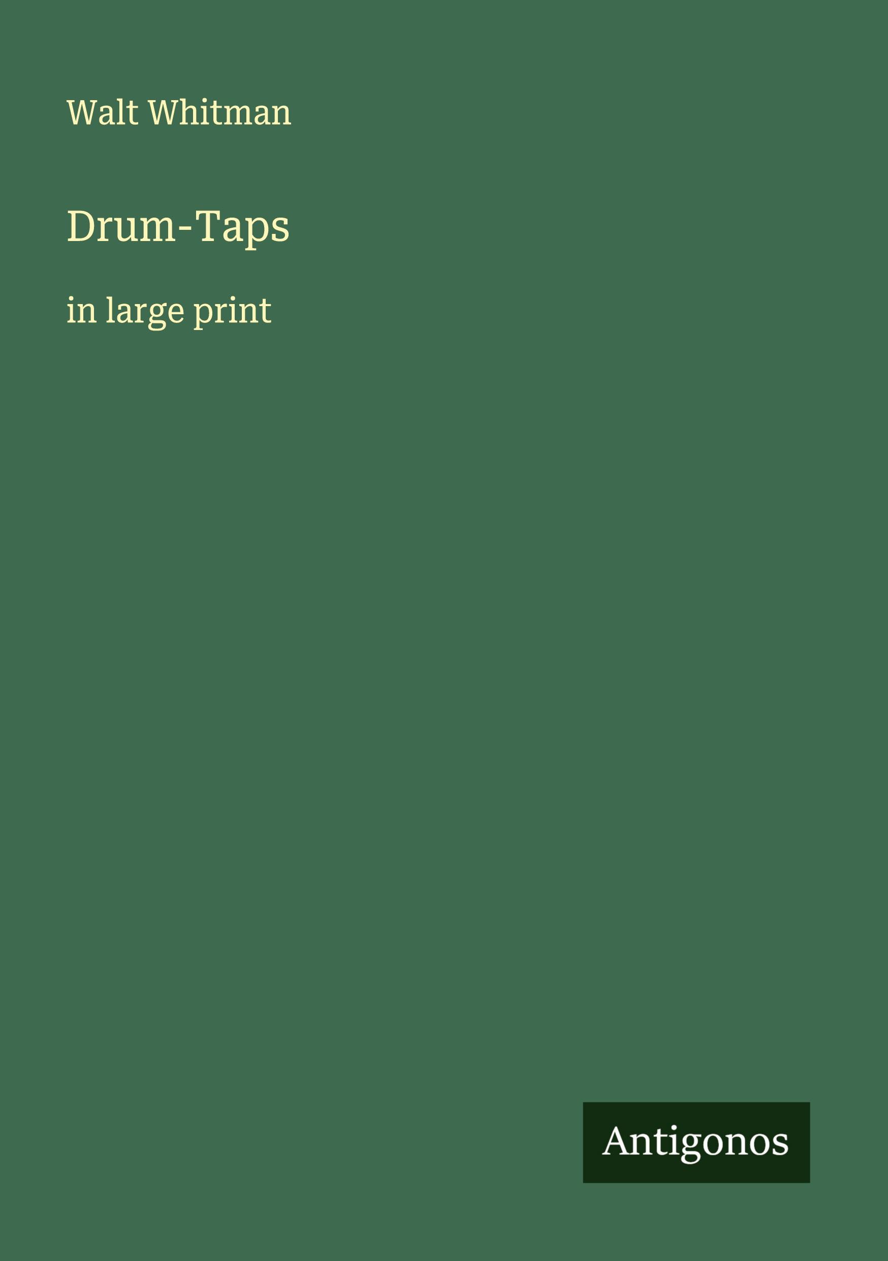 Vorderes Coverbild Drum-Taps