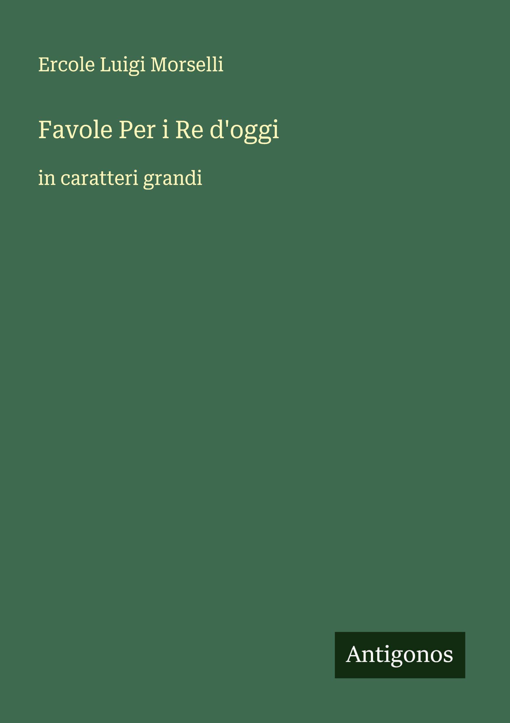 Vorderes Coverbild Favole Per i Re d'oggi