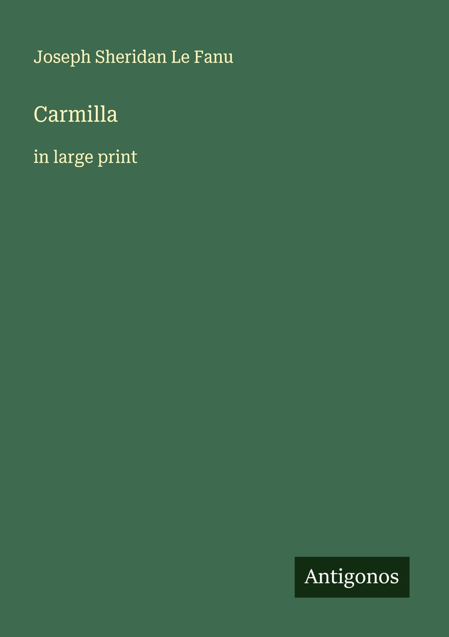 Vorderes Coverbild Carmilla