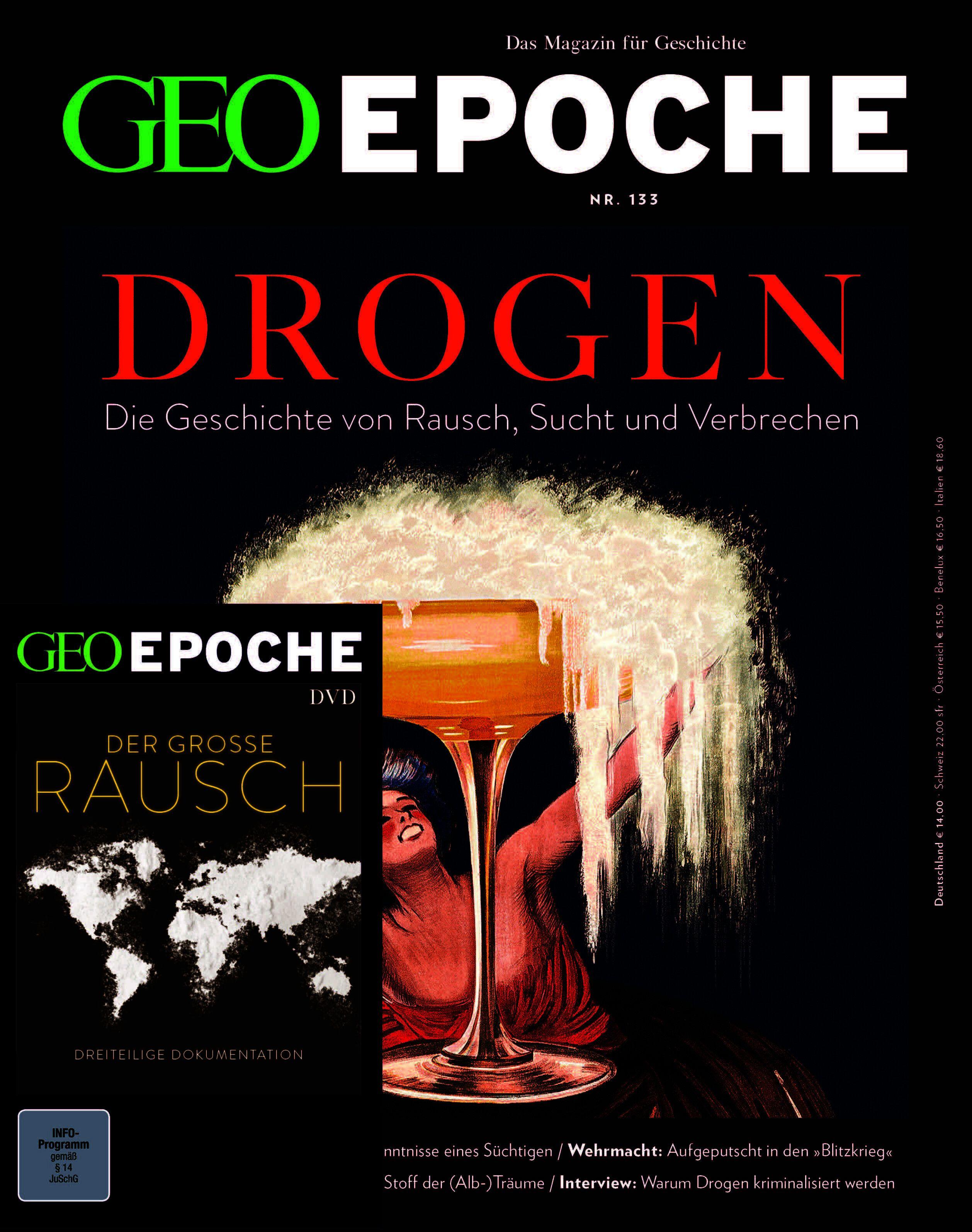 Vorderes Coverbild GEO Epoche DVD 133/2025 - Drogen
