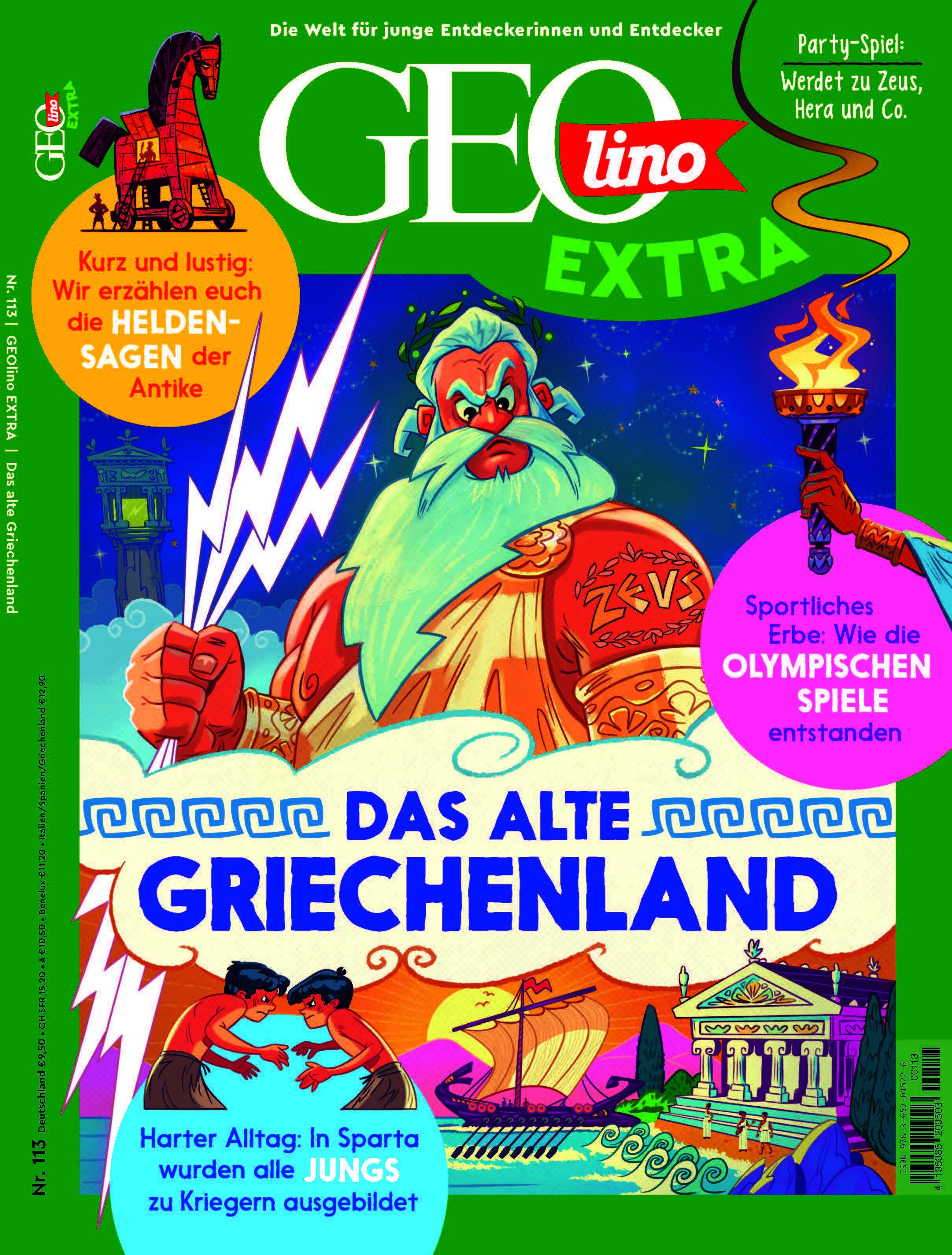 Vorderes Coverbild GEOlino extra 113/2025 - Griechenland