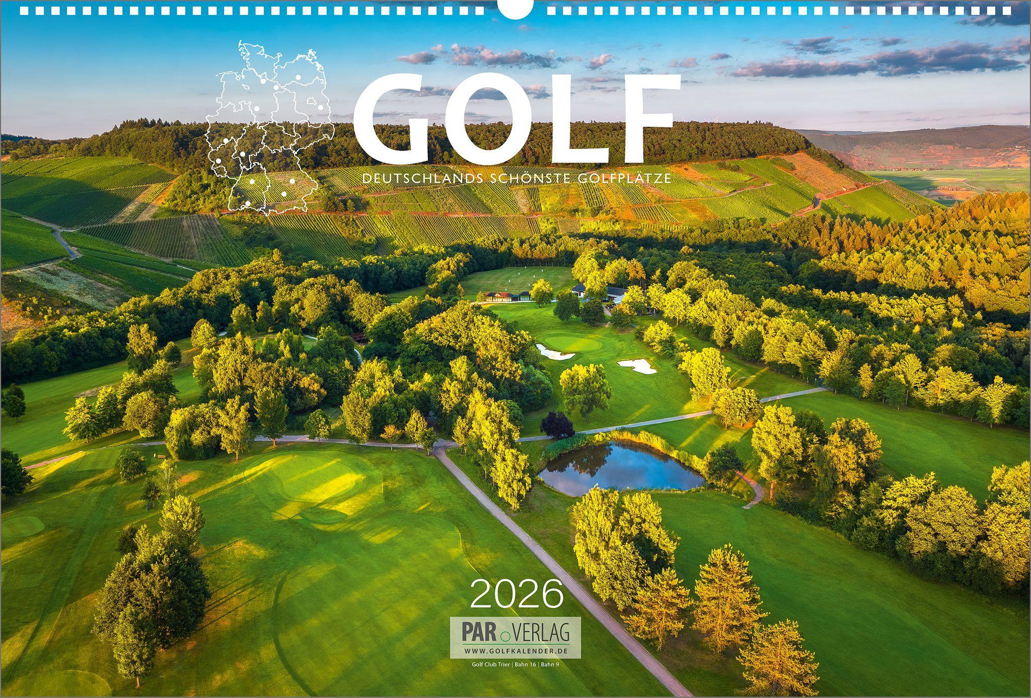 Vorderes Coverbild Golfkalender 2026