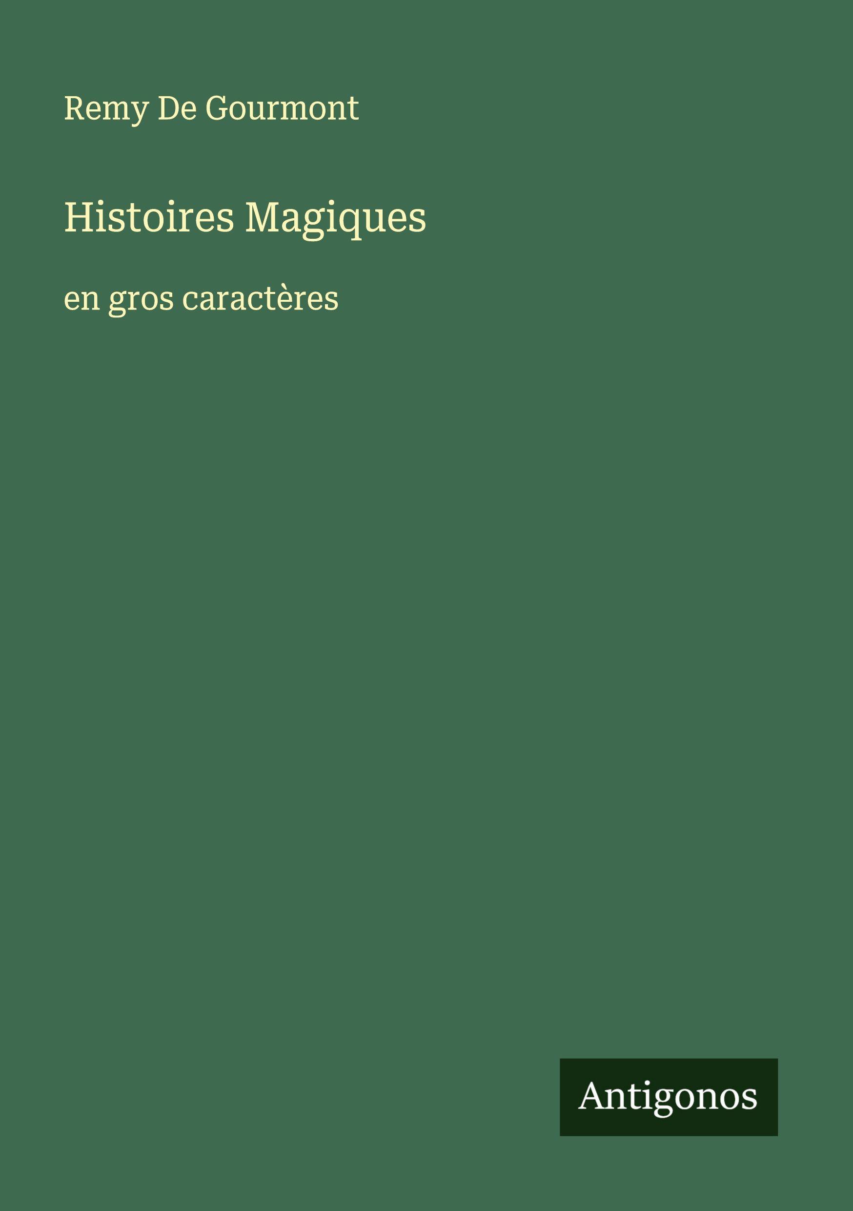 Vorderes Coverbild Histoires Magiques