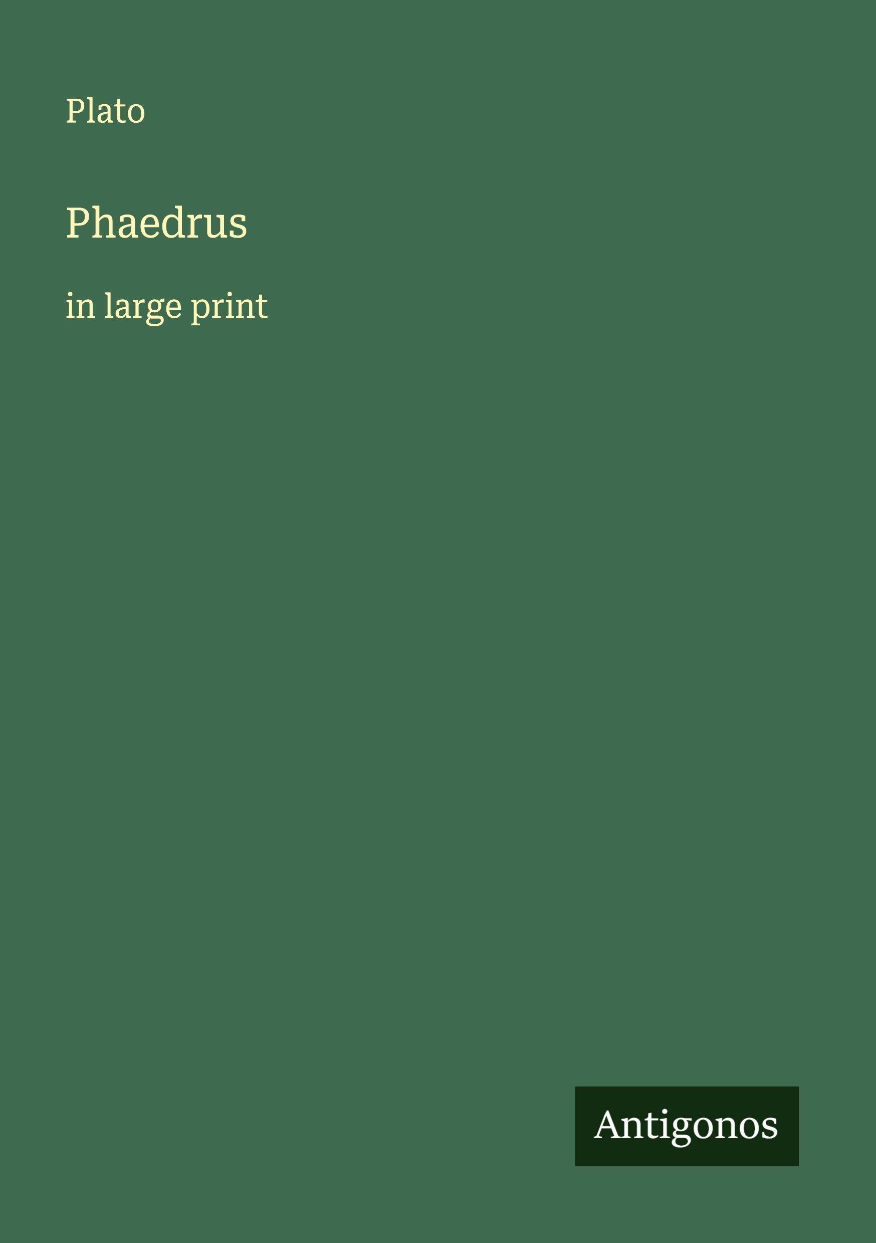 Vorderes Coverbild Phaedrus