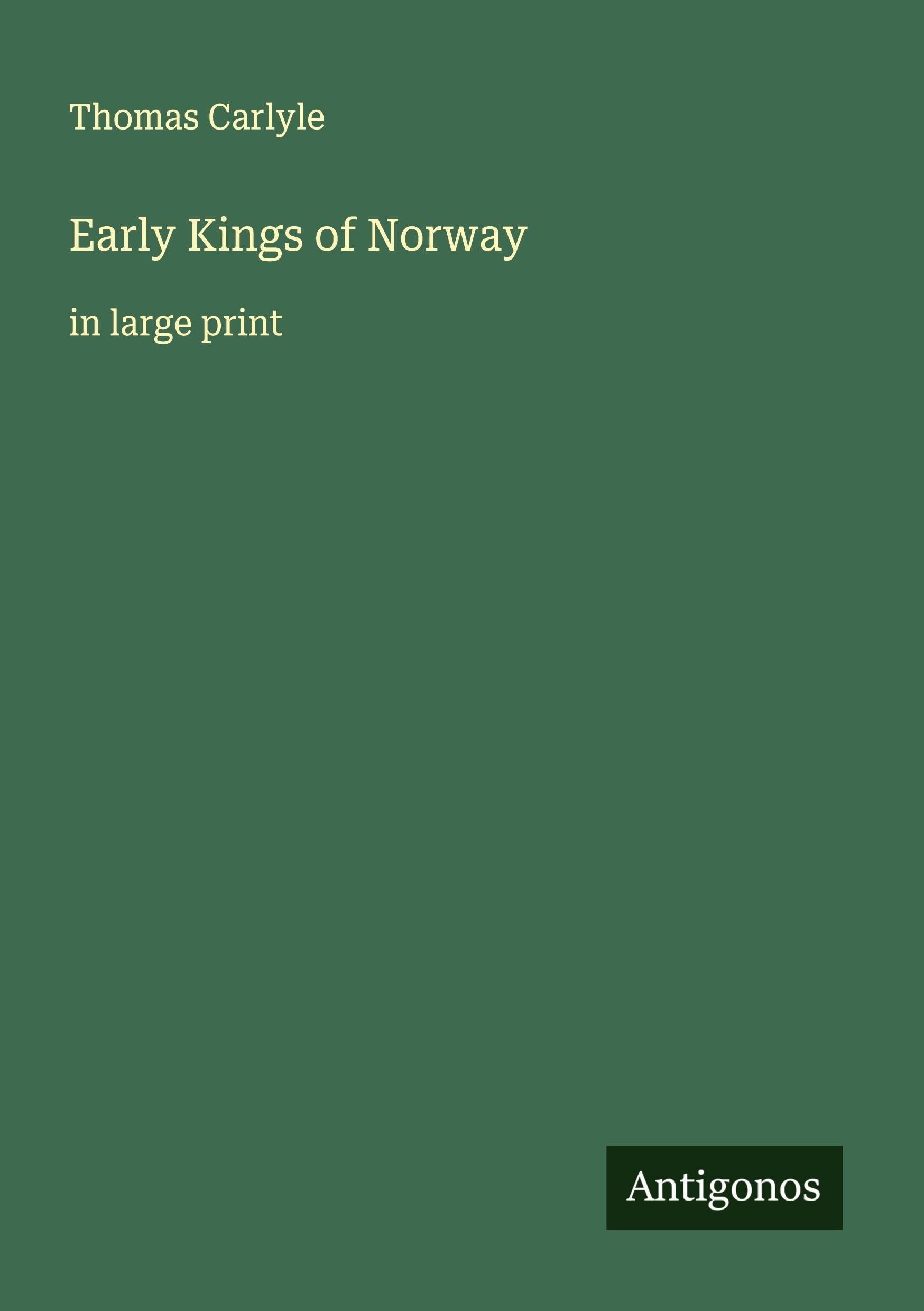 Vorderes Coverbild Early Kings of Norway