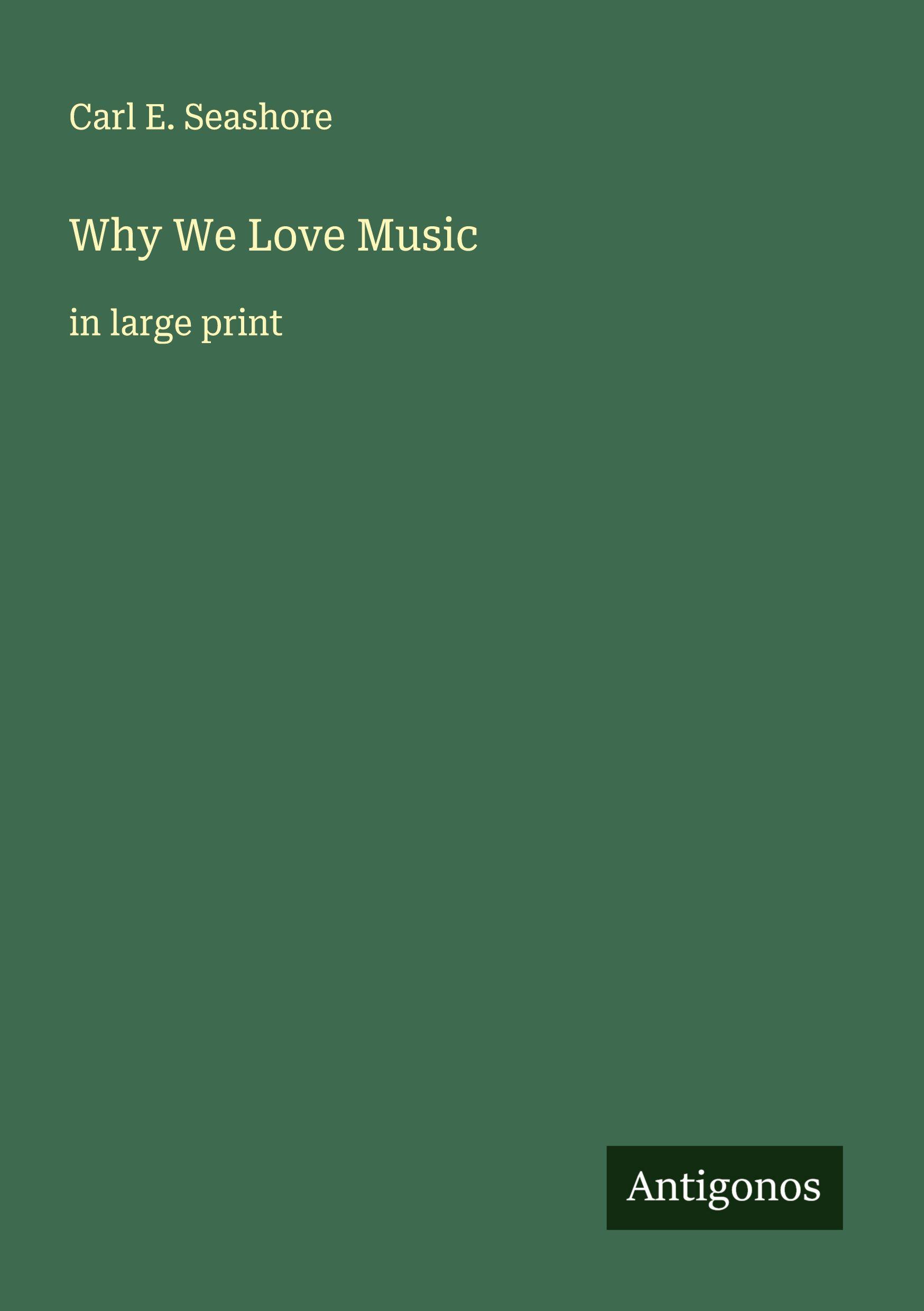 Vorderes Coverbild Why We Love Music