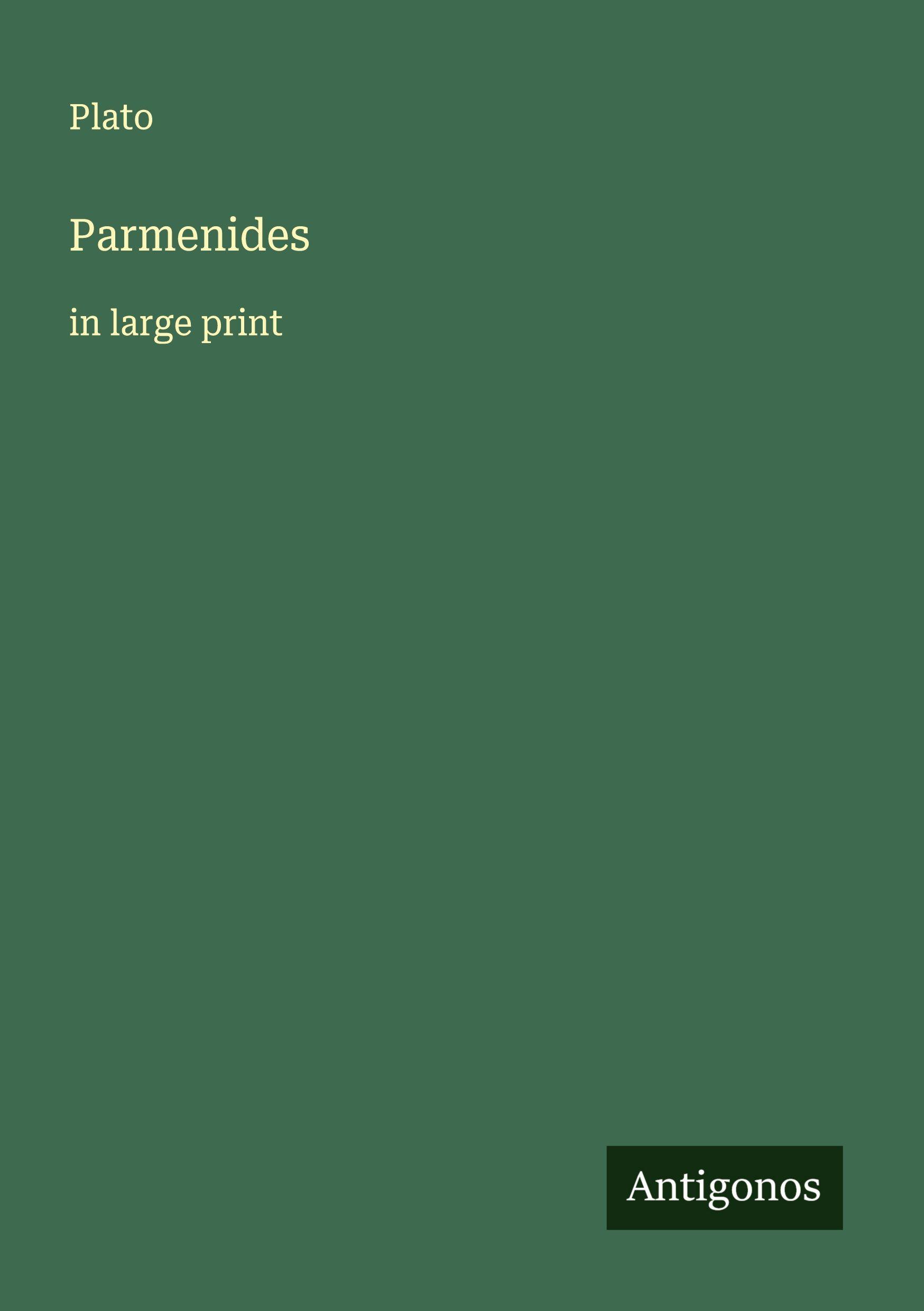 Vorderes Coverbild Parmenides