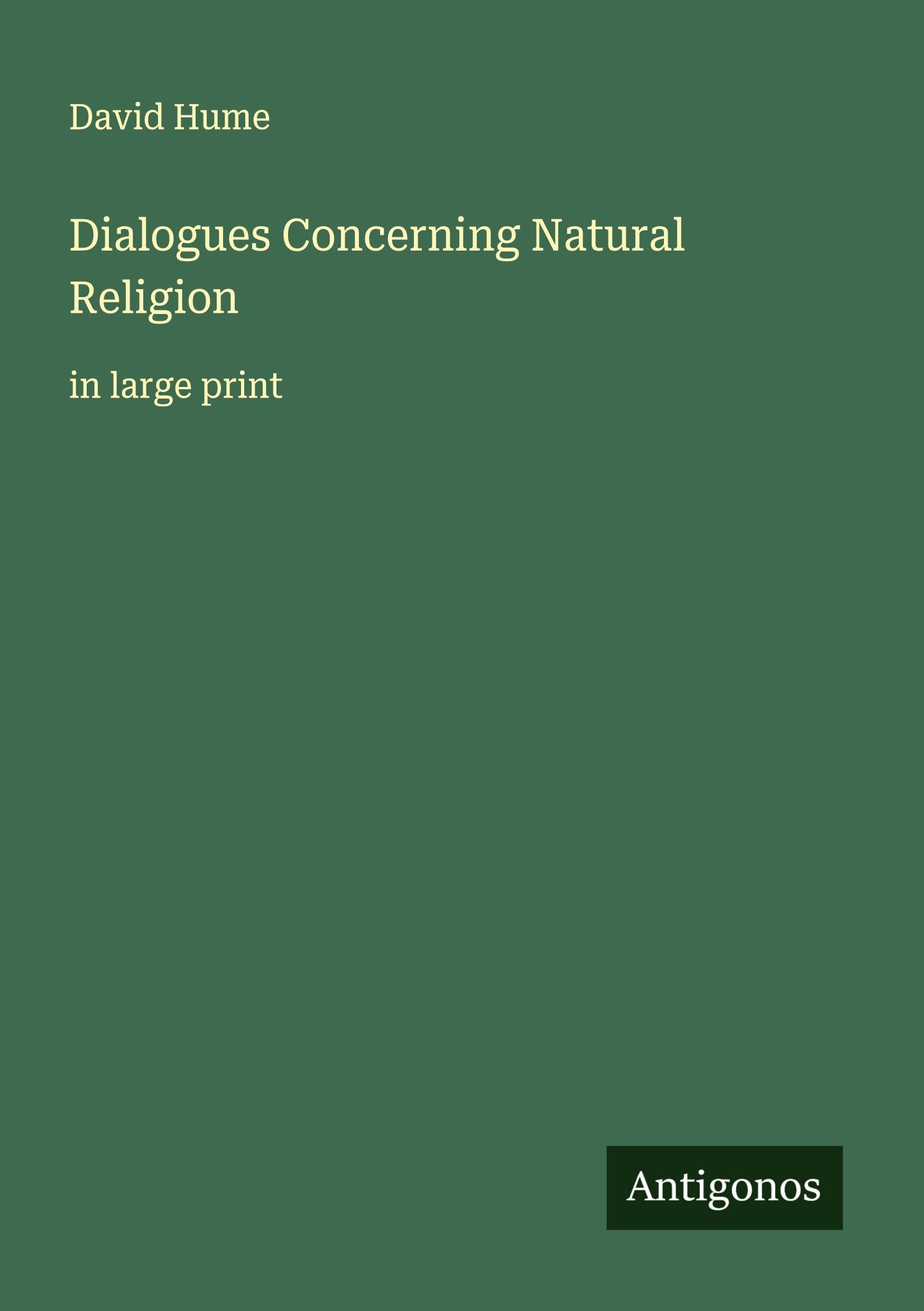 Vorderes Coverbild Dialogues Concerning Natural Religion