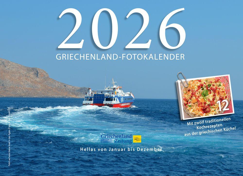 Vorderes Coverbild Griechenland-Foto-Kalender 2026