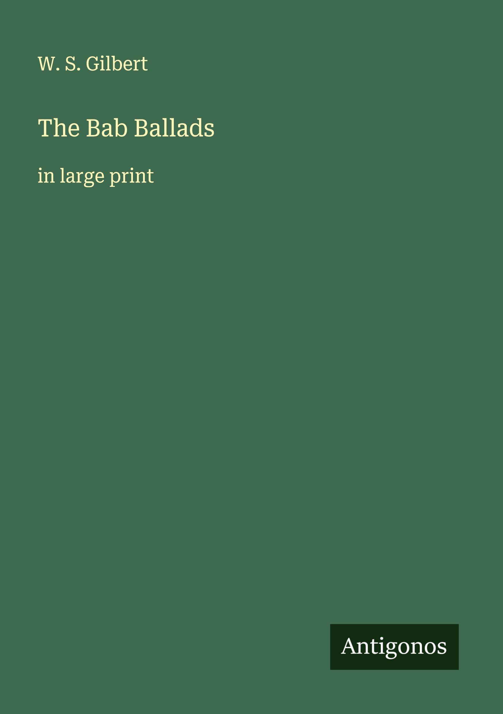 Vorderes Coverbild The Bab Ballads