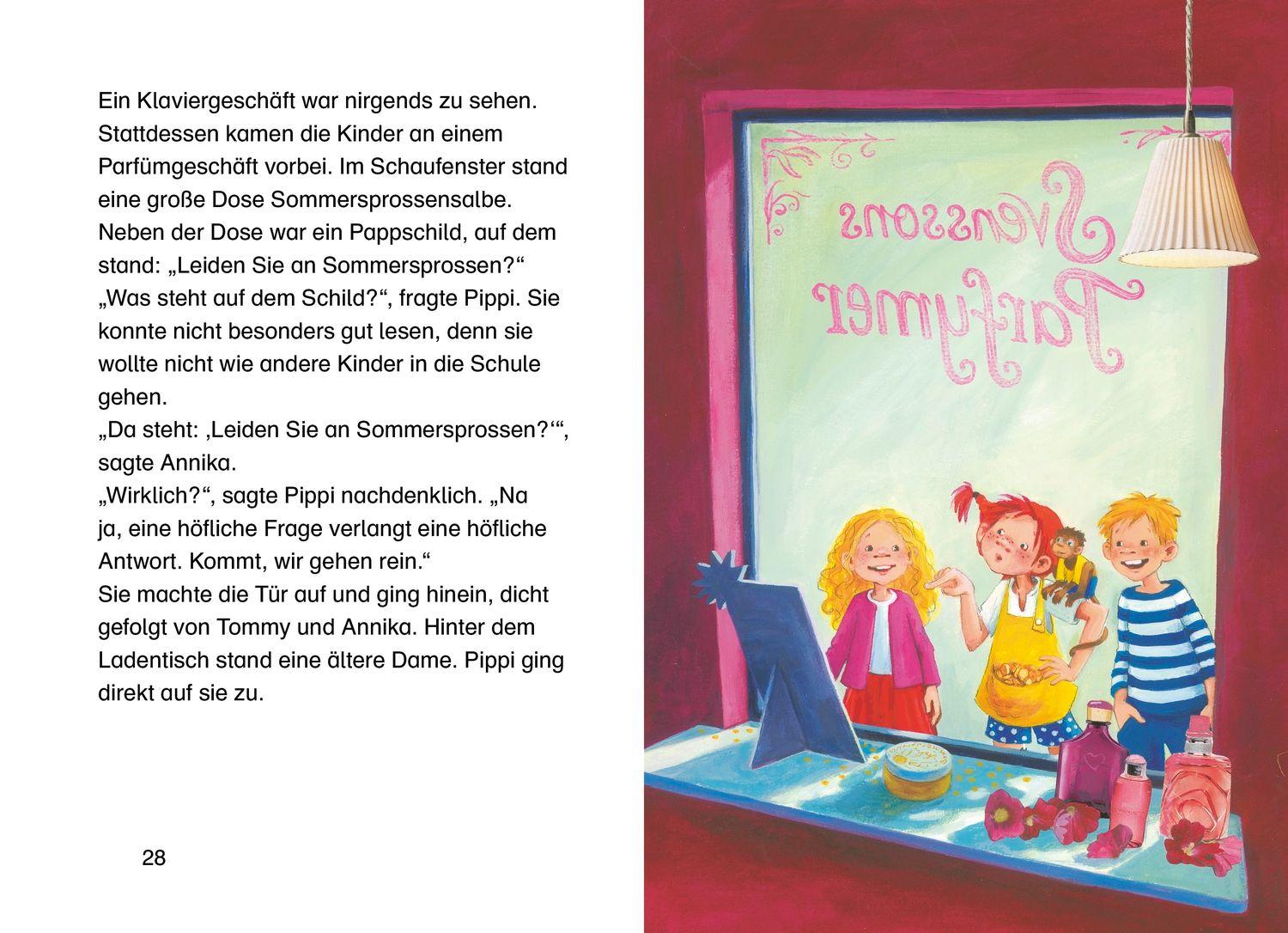 Beispielinhalt (Bild) Pippi geht einkaufen