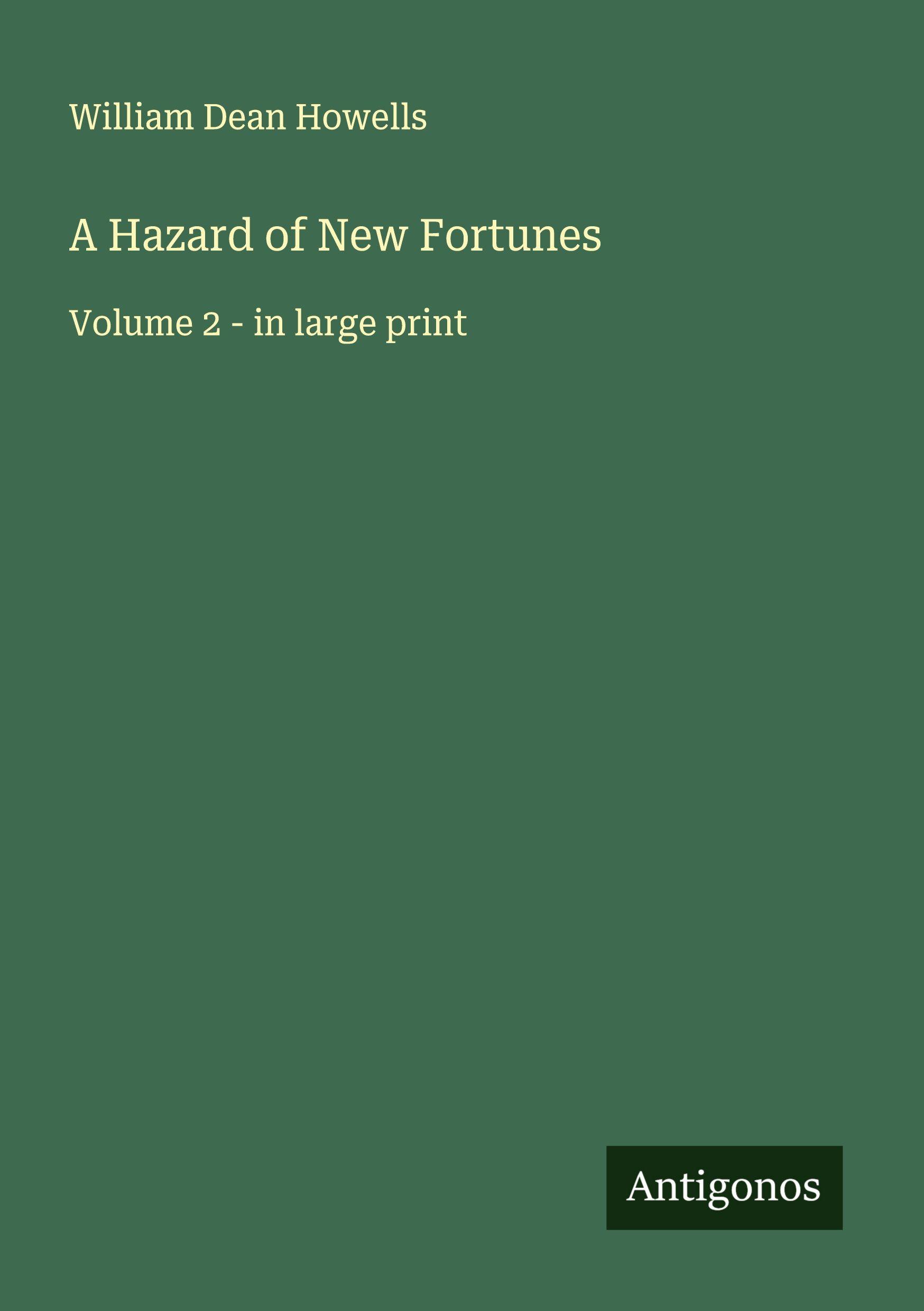 Vorderes Coverbild A Hazard of New Fortunes