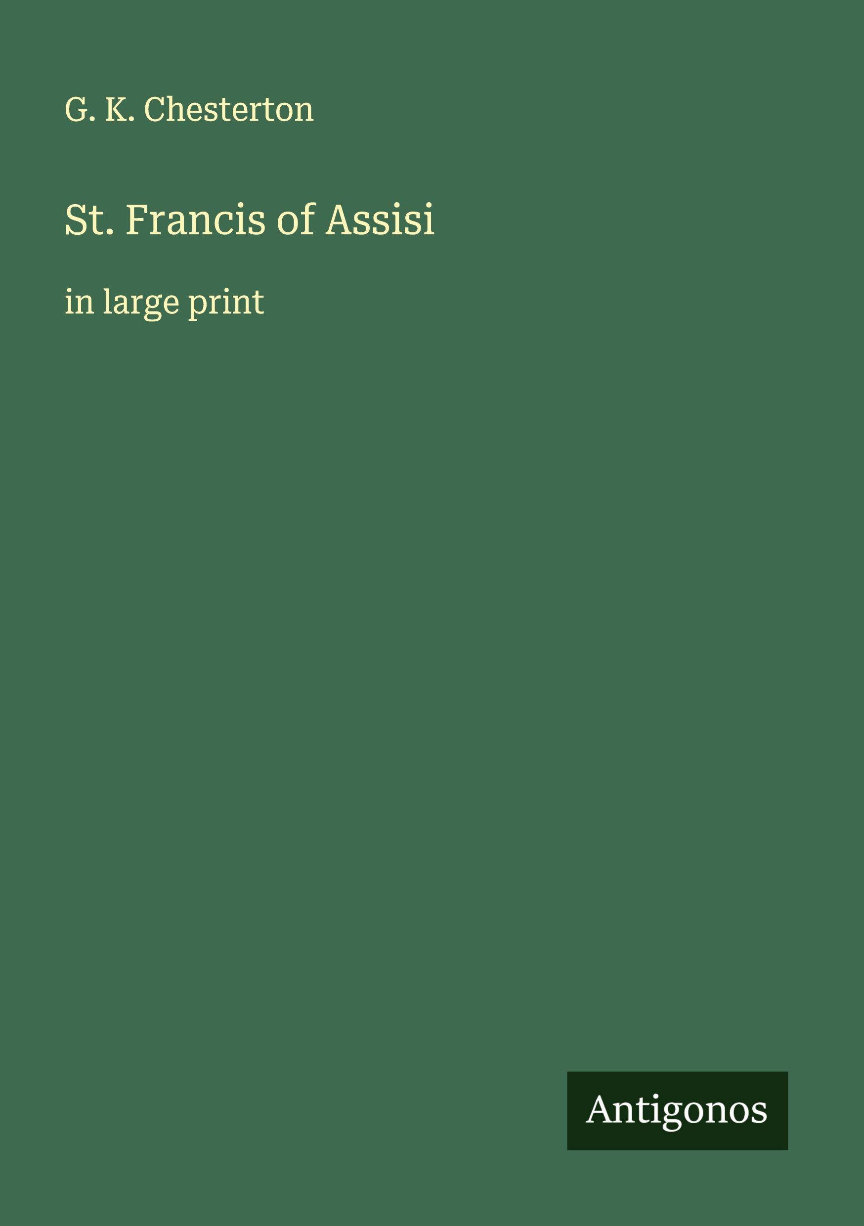 Vorderes Coverbild St. Francis of Assisi