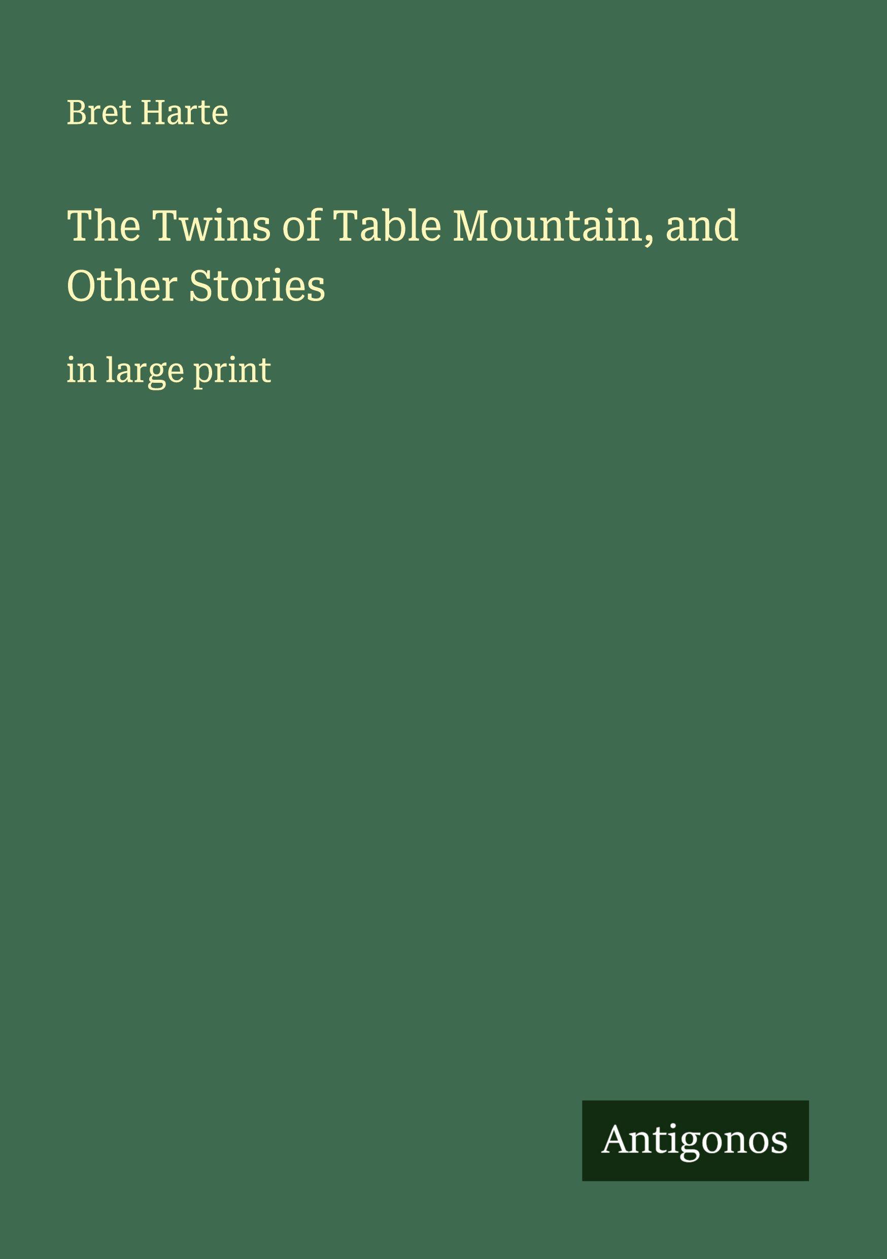 Vorderes Coverbild The Twins of Table Mountain, and Other Stories