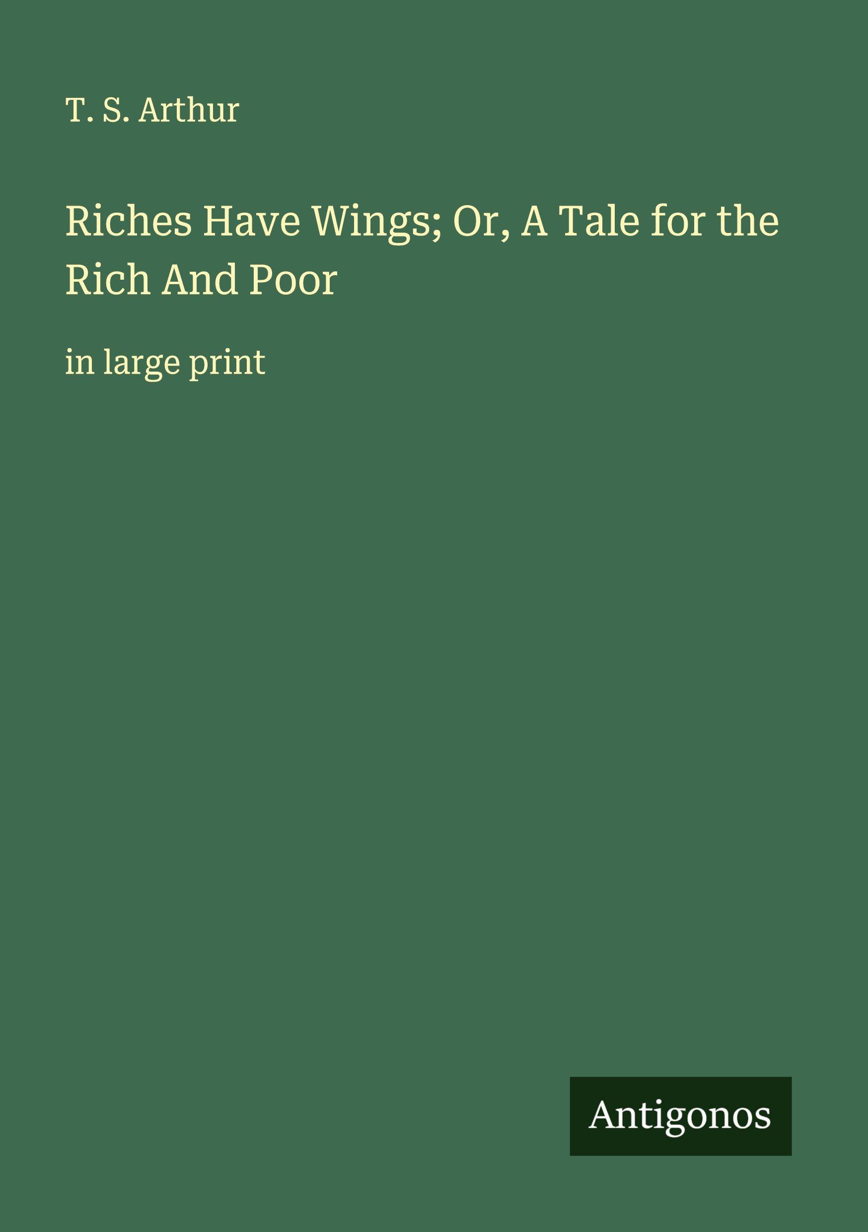 Vorderes Coverbild Riches Have Wings; Or, A Tale for the Rich And Poor