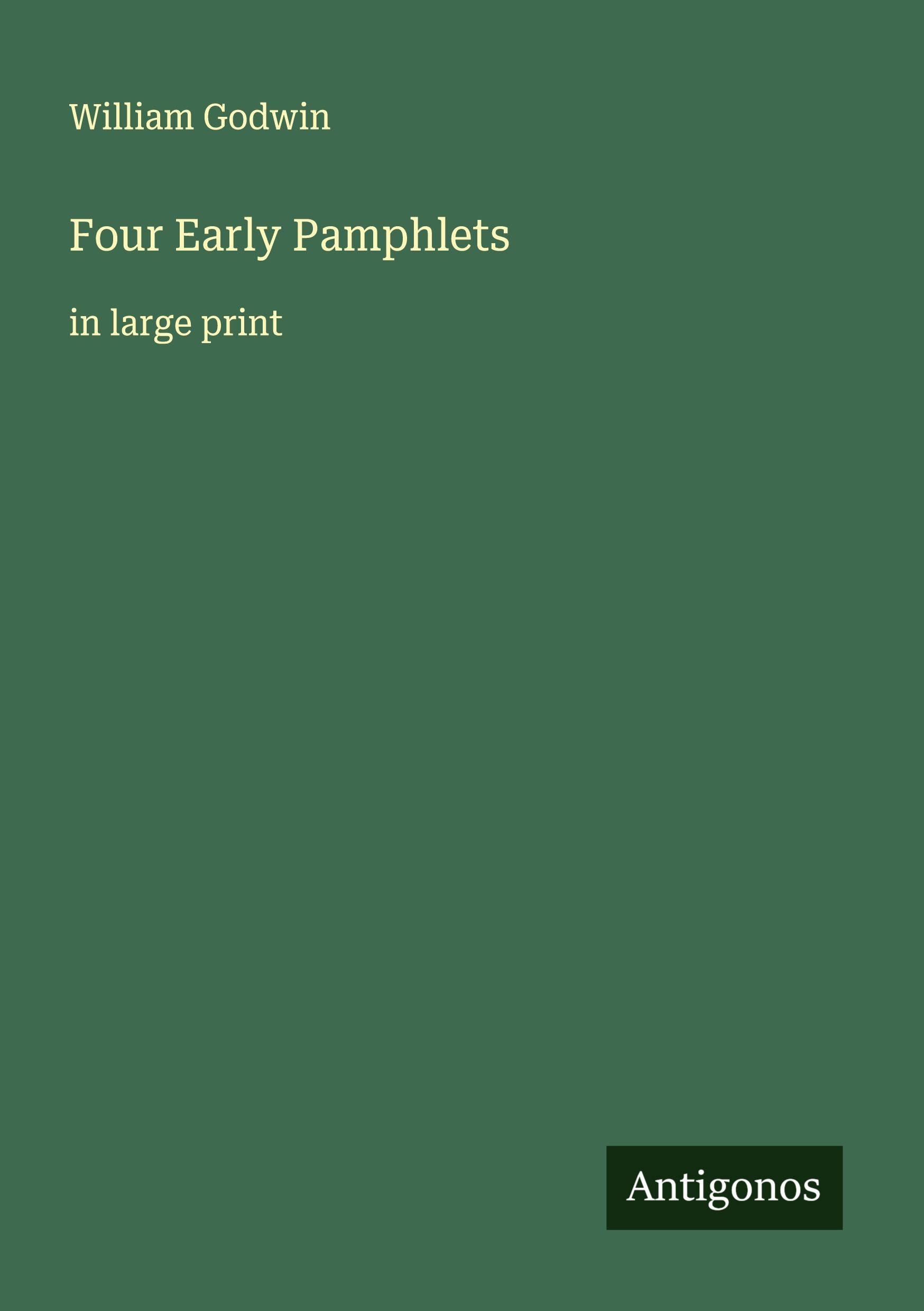 Vorderes Coverbild Four Early Pamphlets