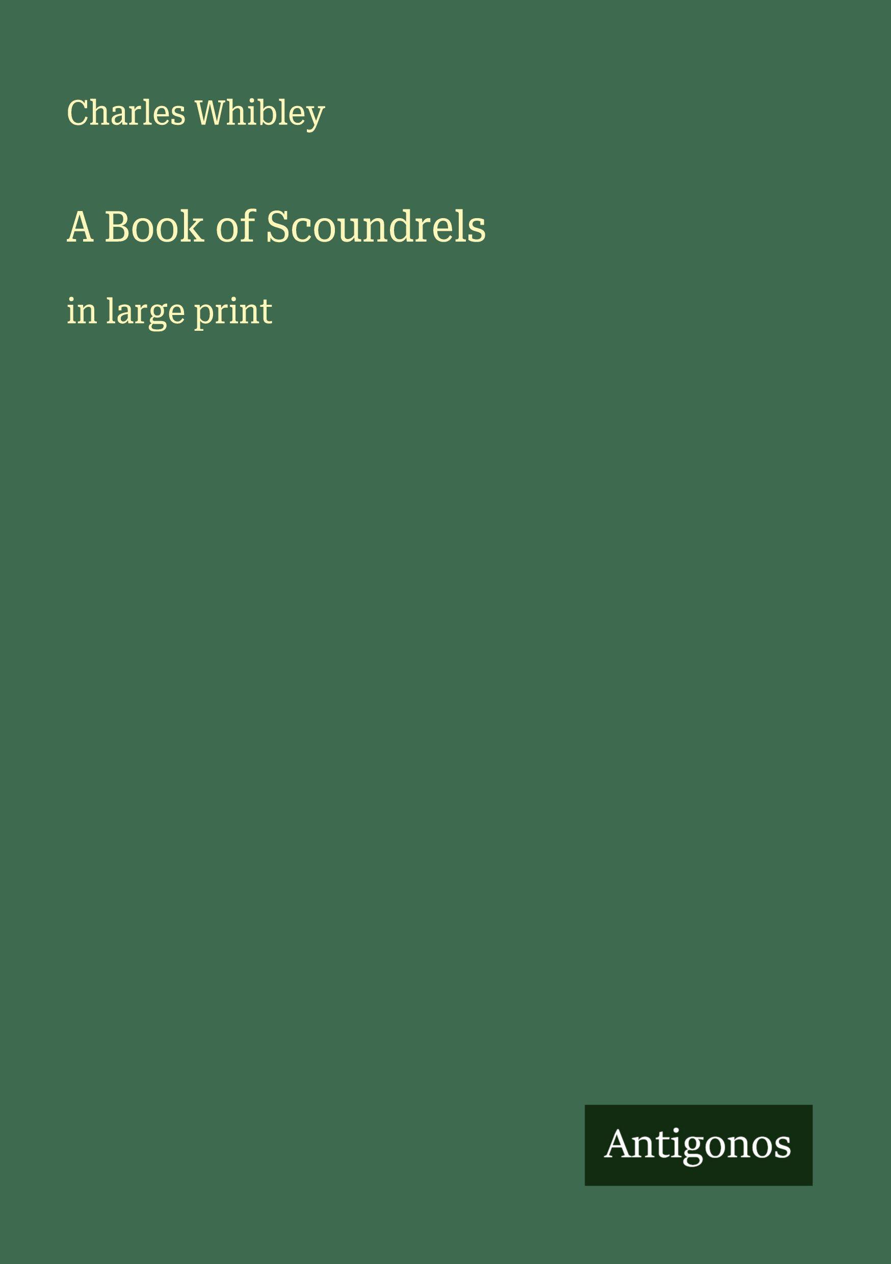 Vorderes Coverbild A Book of Scoundrels