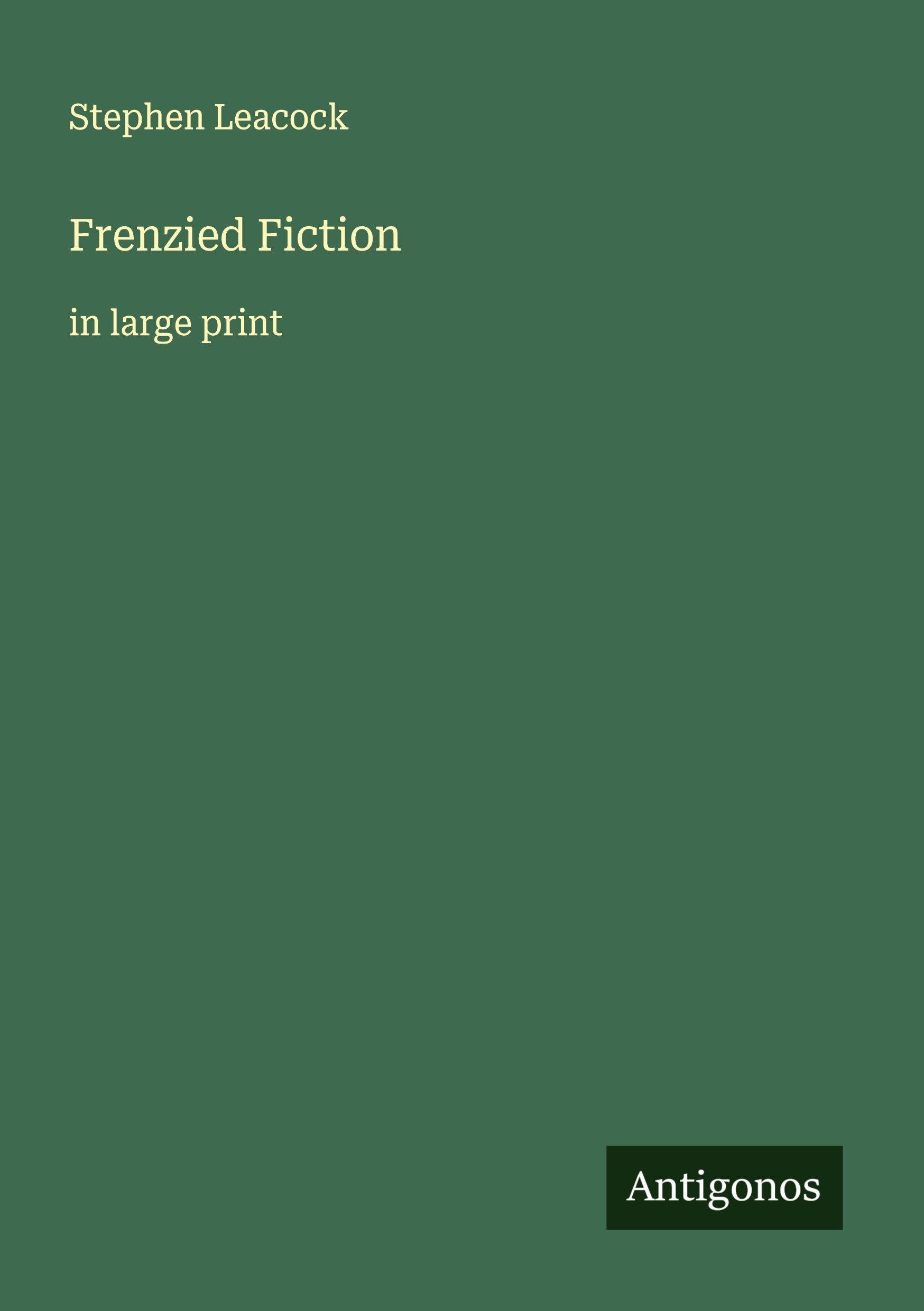 Vorderes Coverbild Frenzied Fiction