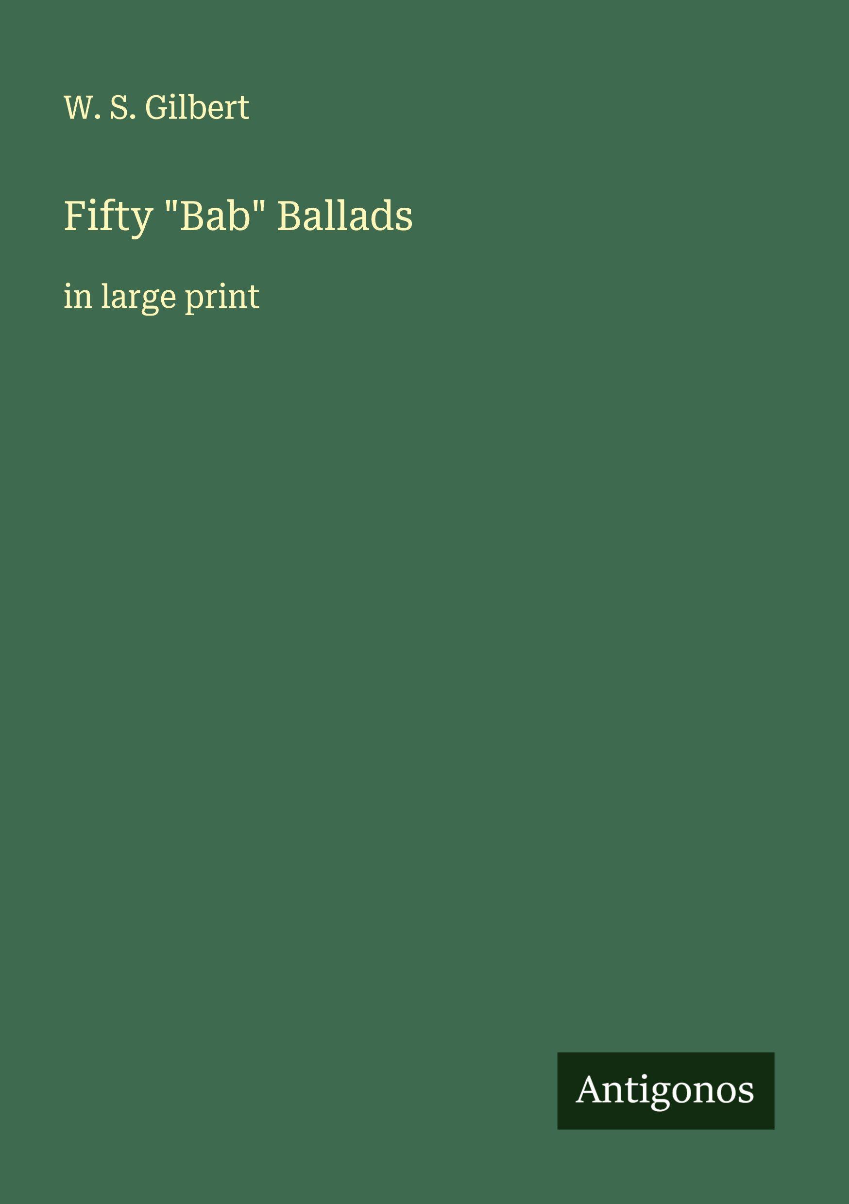 Vorderes Coverbild Fifty "Bab" Ballads