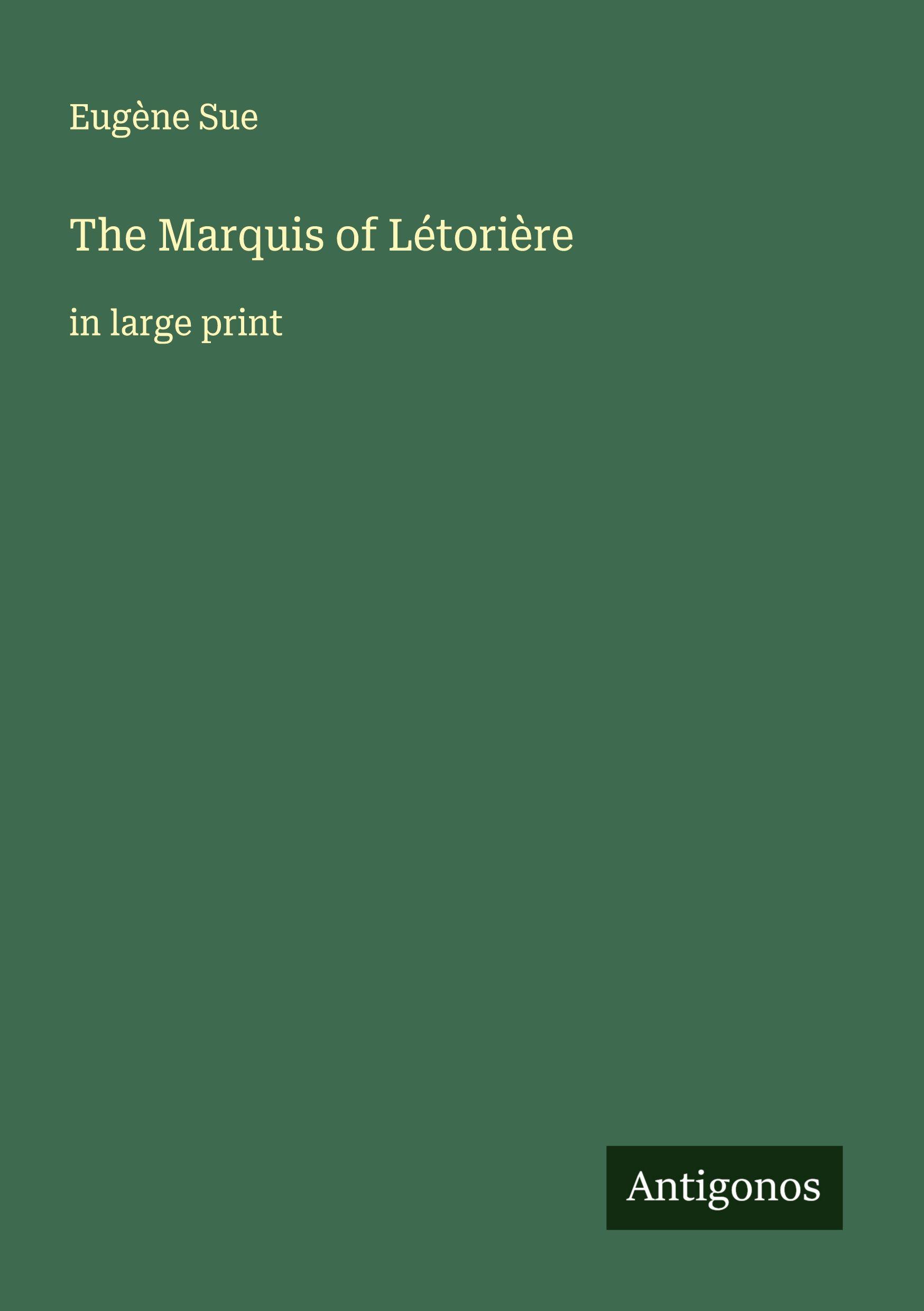 Vorderes Coverbild The Marquis of Létorière