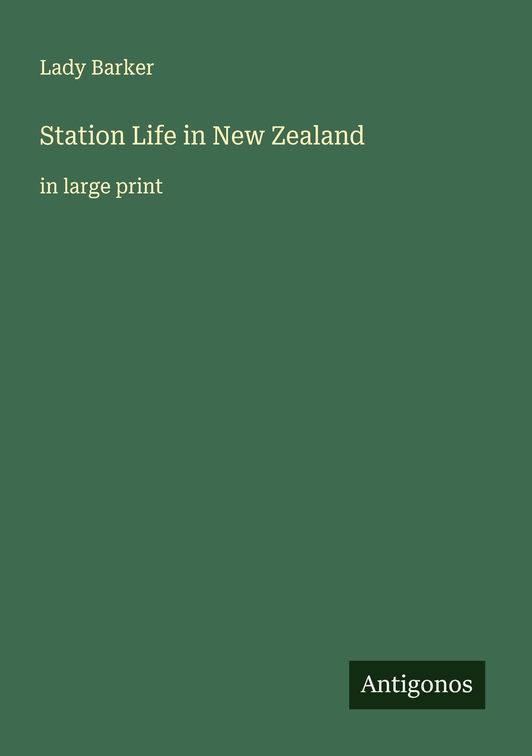 Vorderes Coverbild Station Life in New Zealand