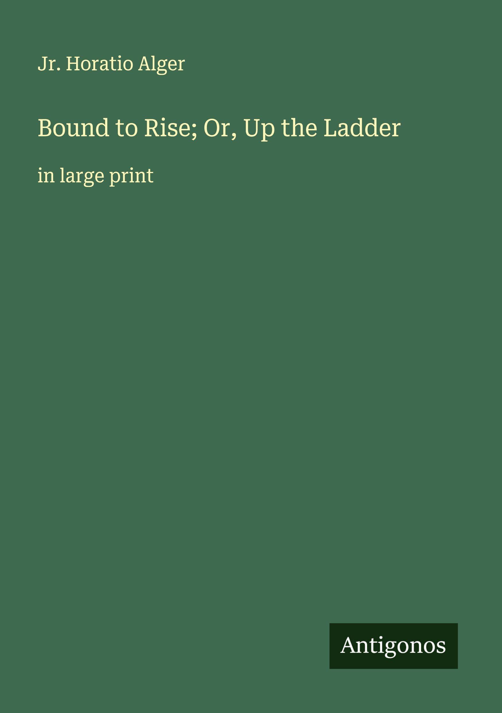 Vorderes Coverbild Bound to Rise; Or, Up the Ladder