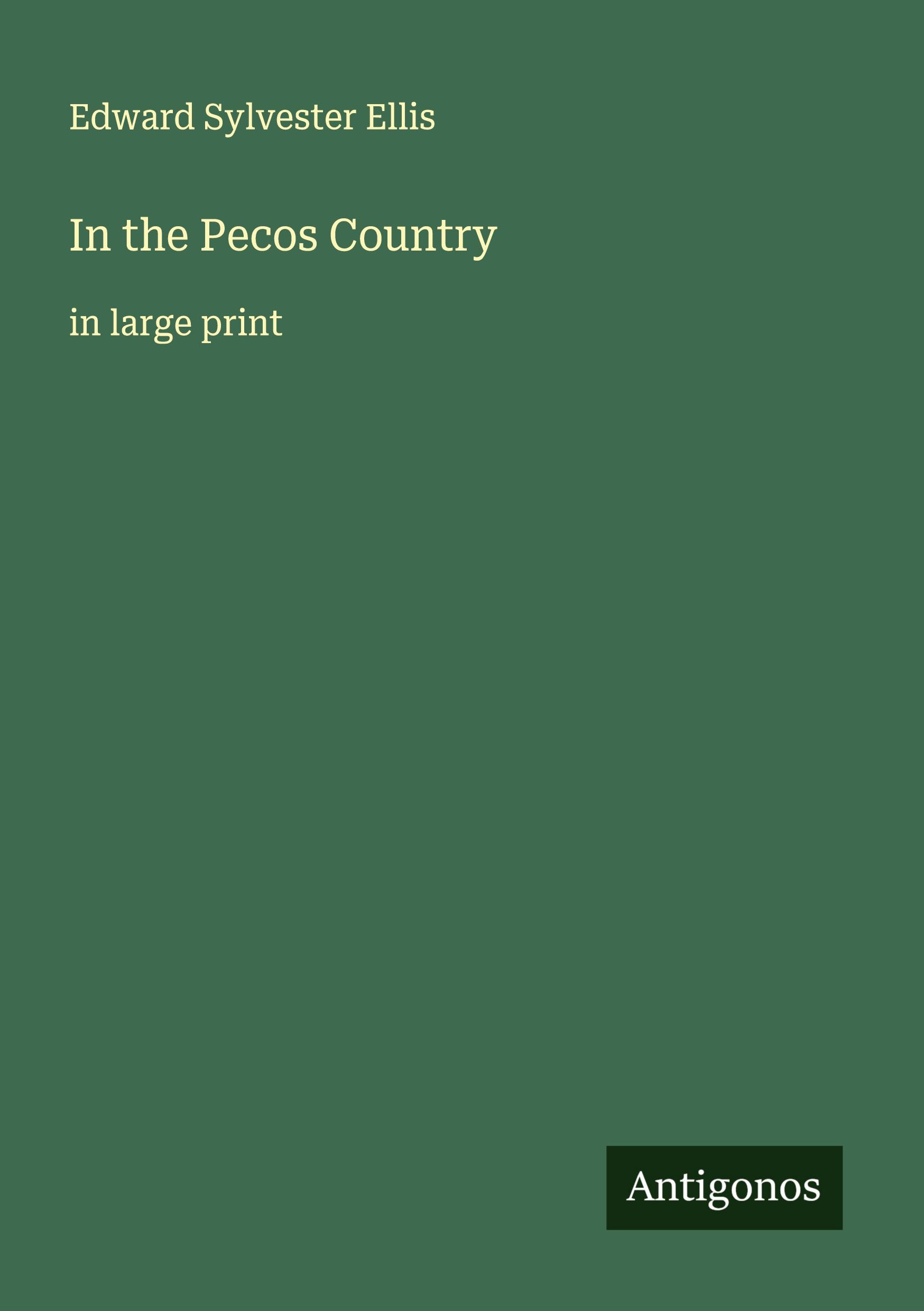 Vorderes Coverbild In the Pecos Country