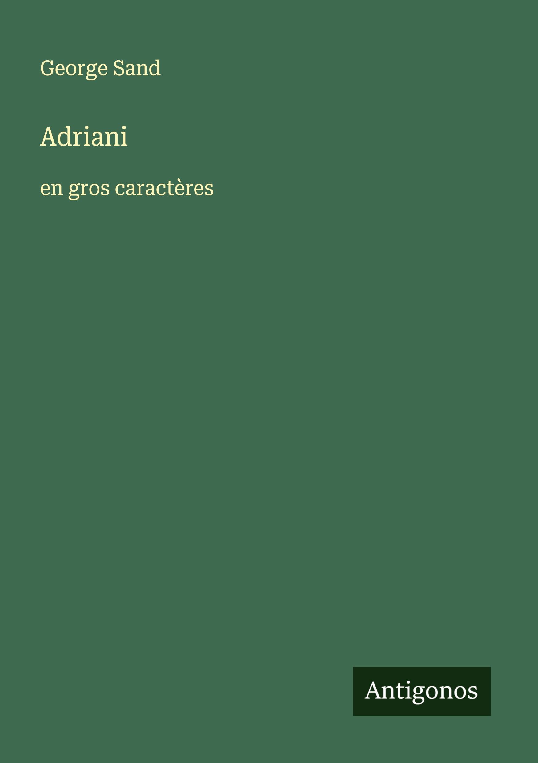 Vorderes Coverbild Adriani