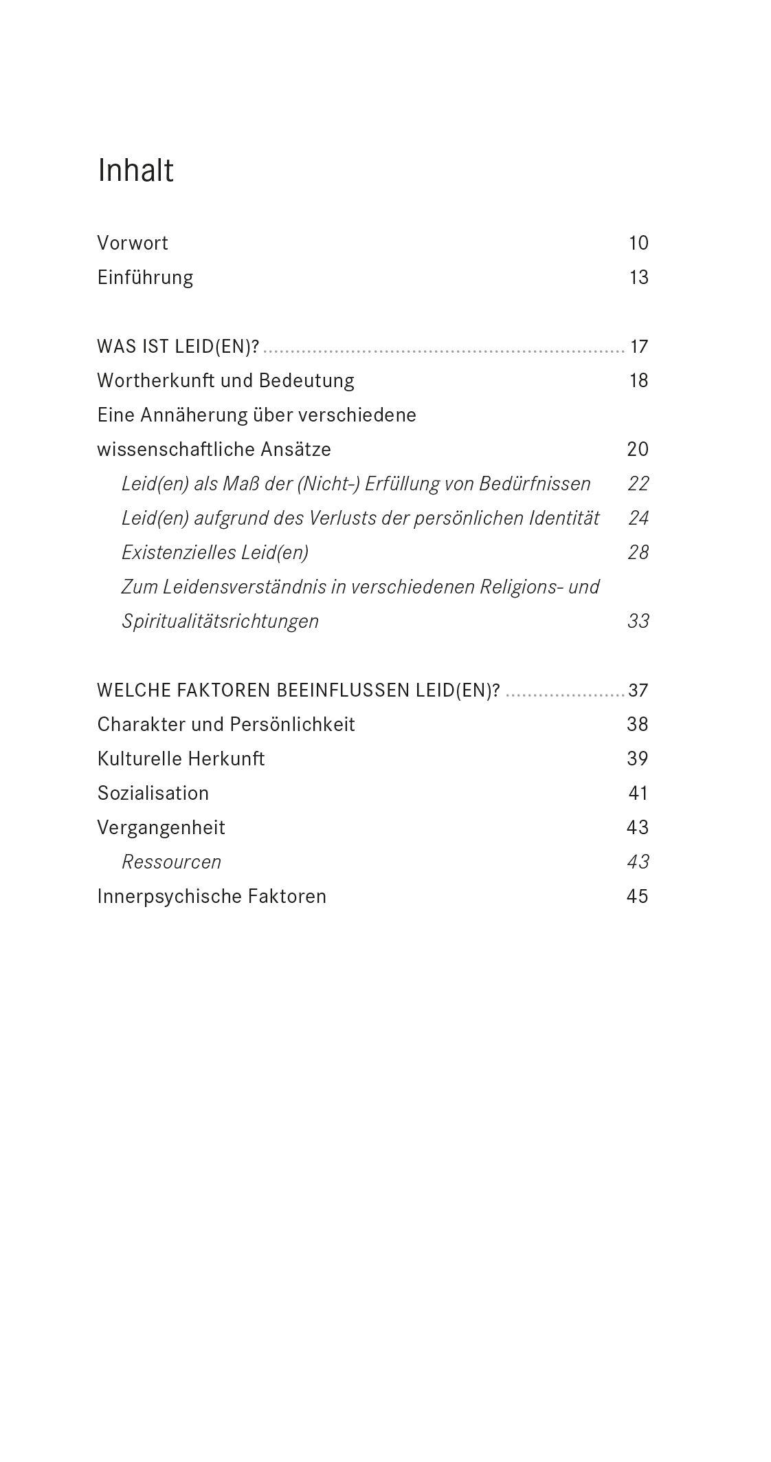 Beispielinhalt (Bild) Leid(en)