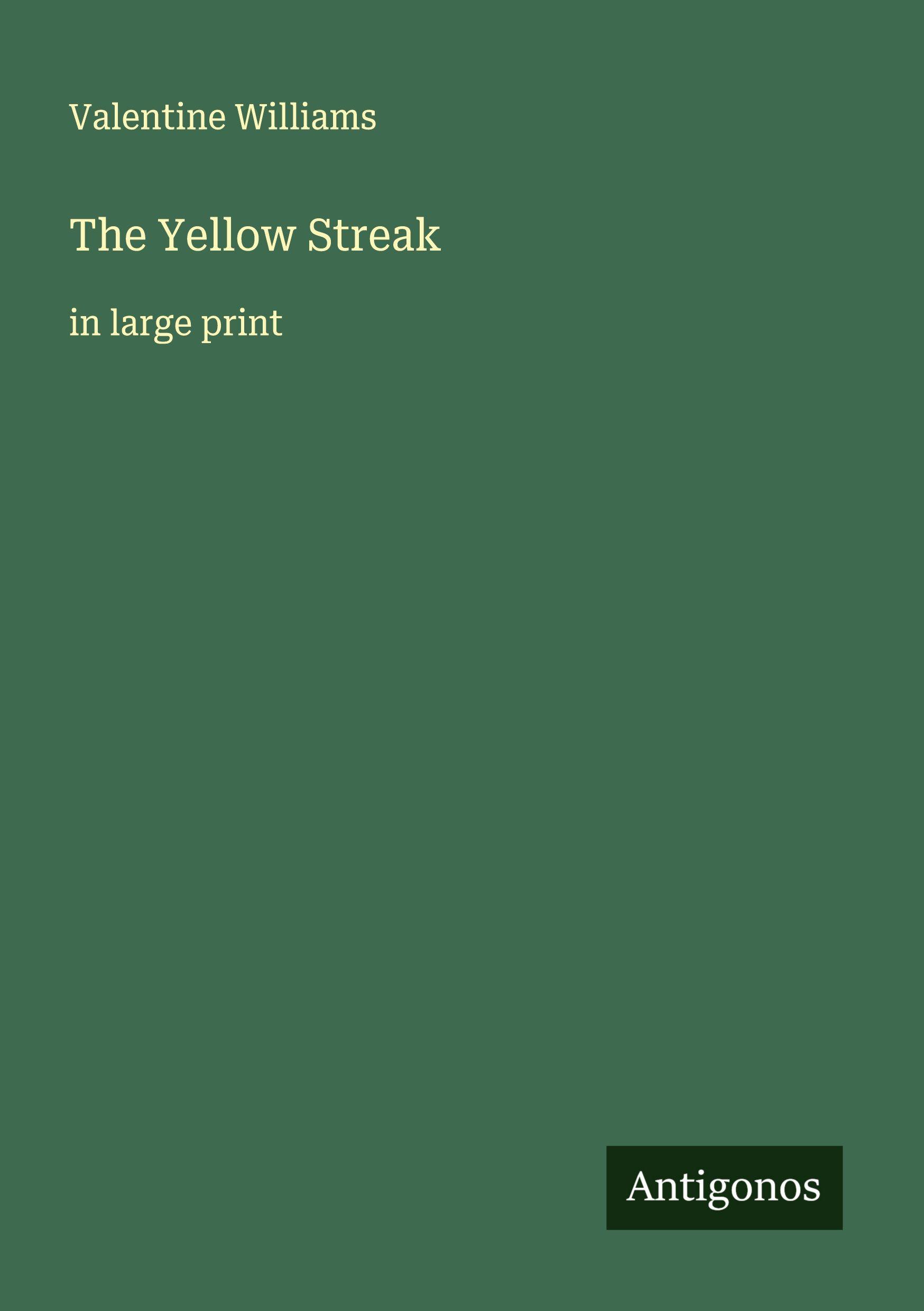 Vorderes Coverbild The Yellow Streak