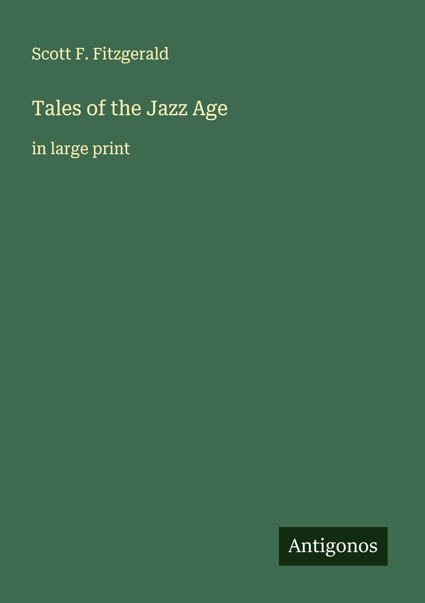 Vorderes Coverbild Tales of the Jazz Age