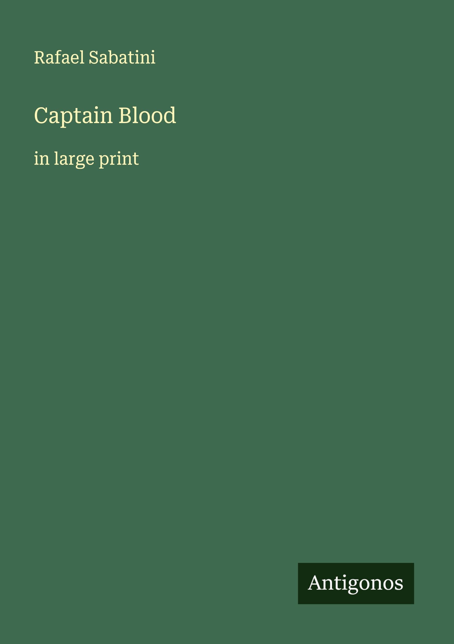 Vorderes Coverbild Captain Blood