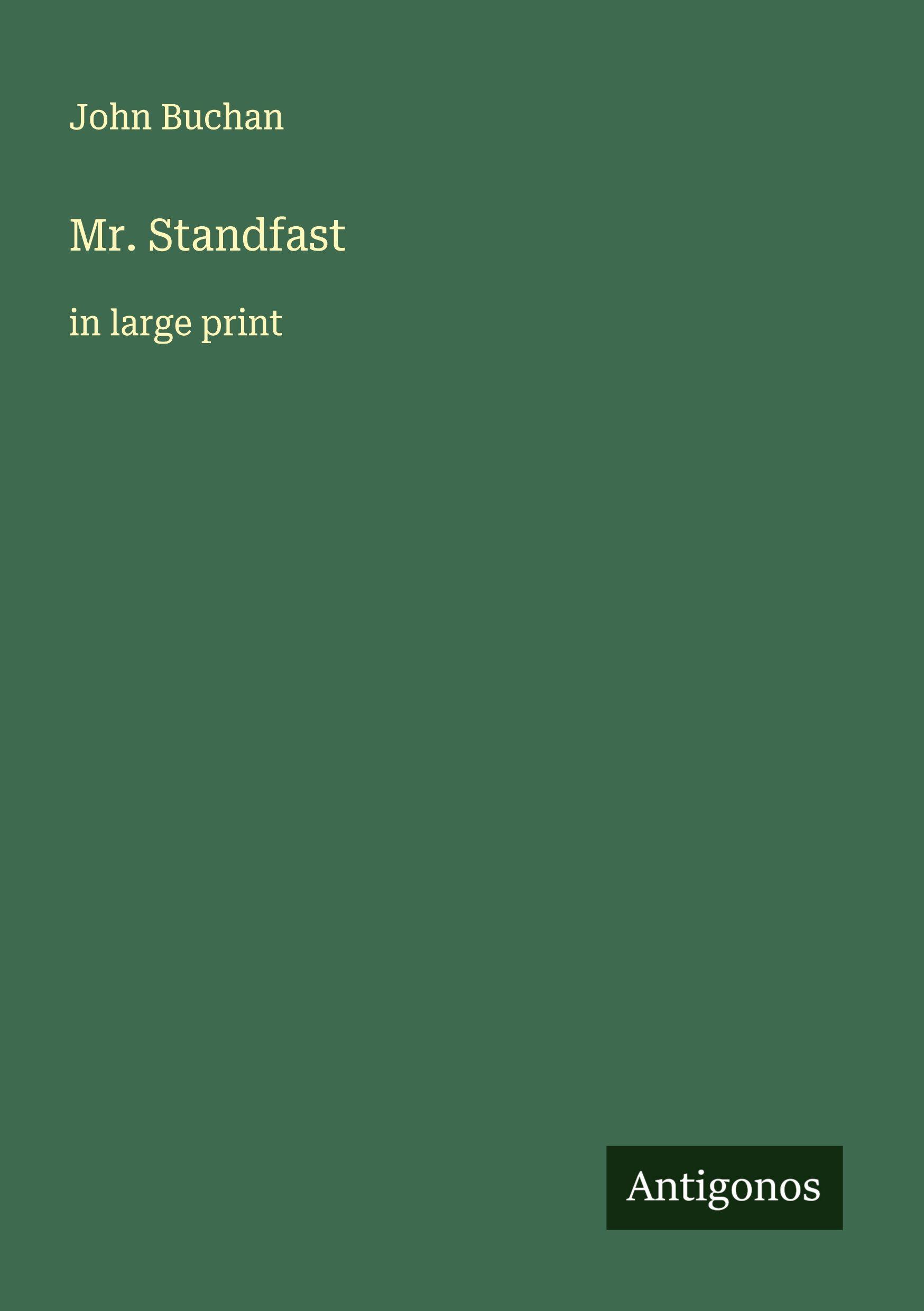 Vorderes Coverbild Mr. Standfast