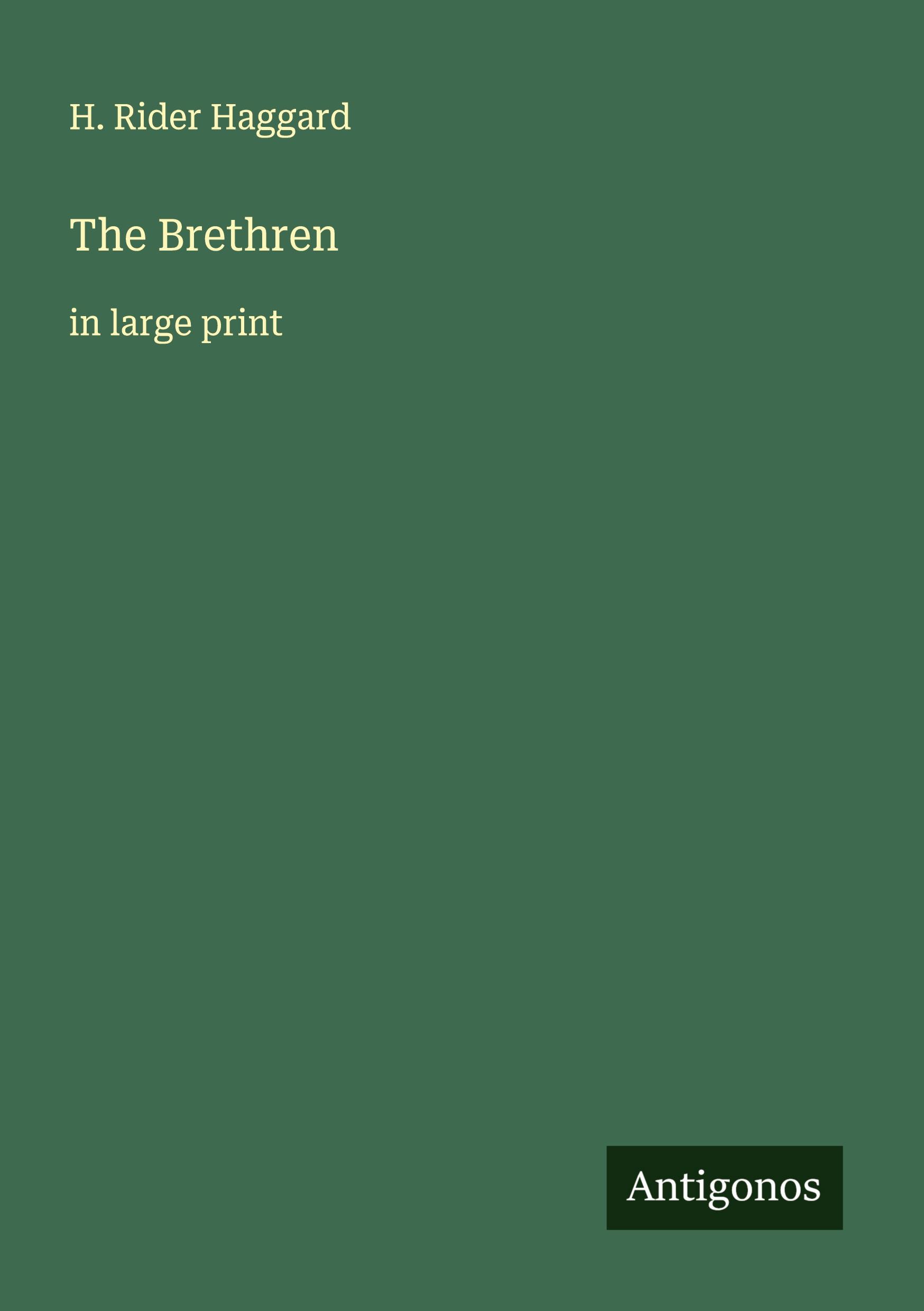 Vorderes Coverbild The Brethren